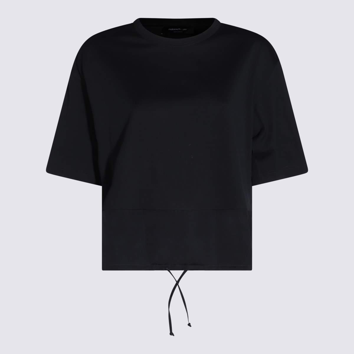 Fabiana Filippi Dark Blue Cotton T-shirt