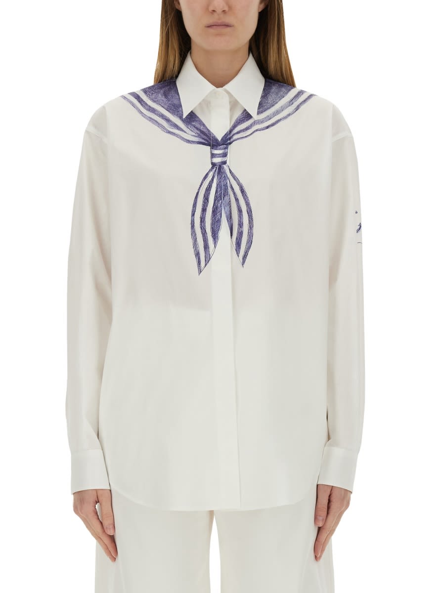 Moschino Cotton Shirt With Print