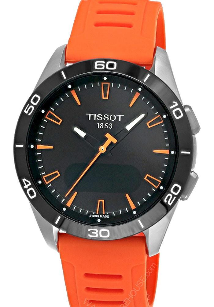 TISSOT T-Touch Connect Sport Quartz 43.75MM Orange Silicone Men's Watch T153.420.47.051.02 / T1534204705102