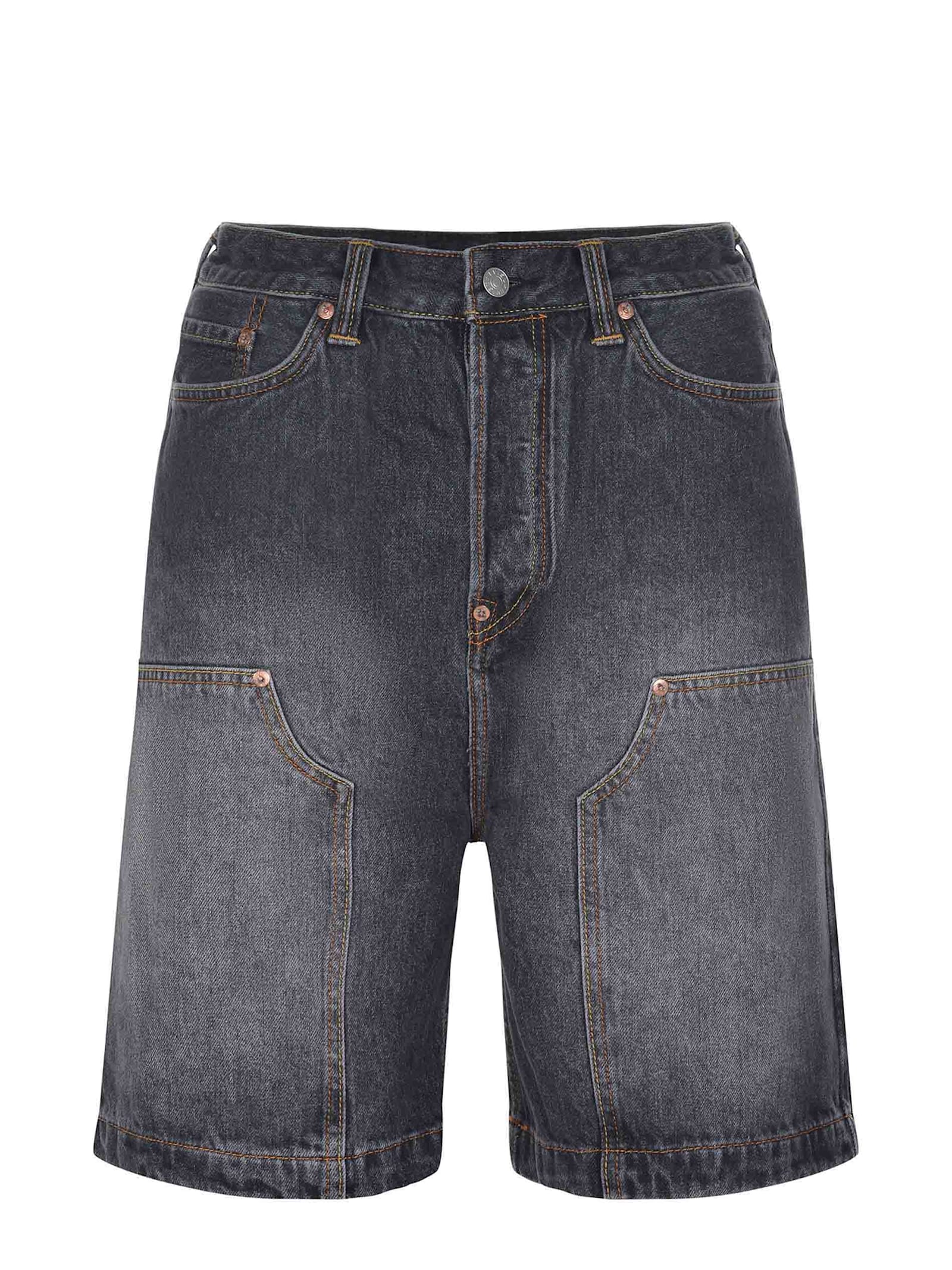 Evisu Bermuda Shorts Made Of Denim.