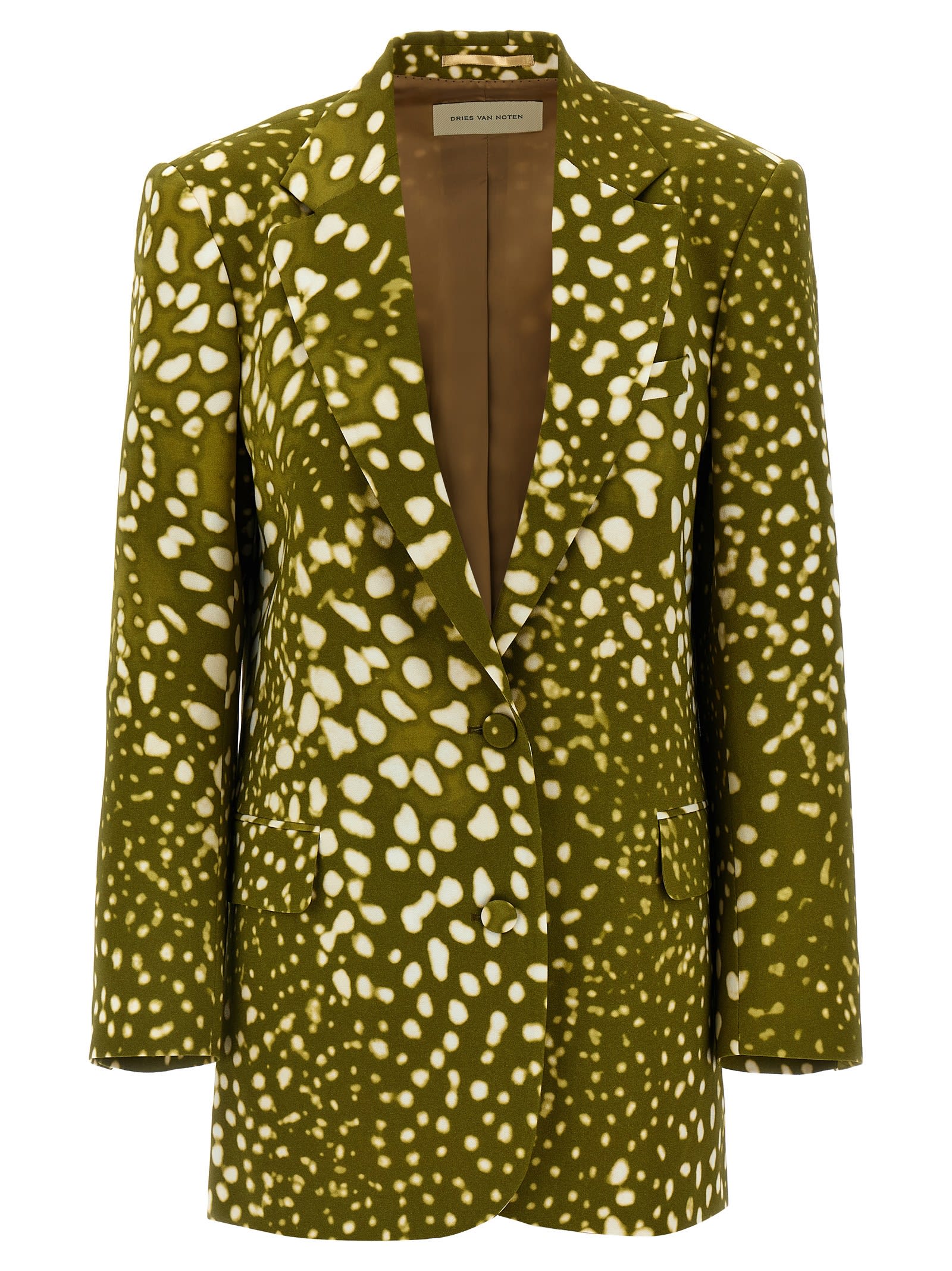 Dries Van Noten 印花绉纱西装外套