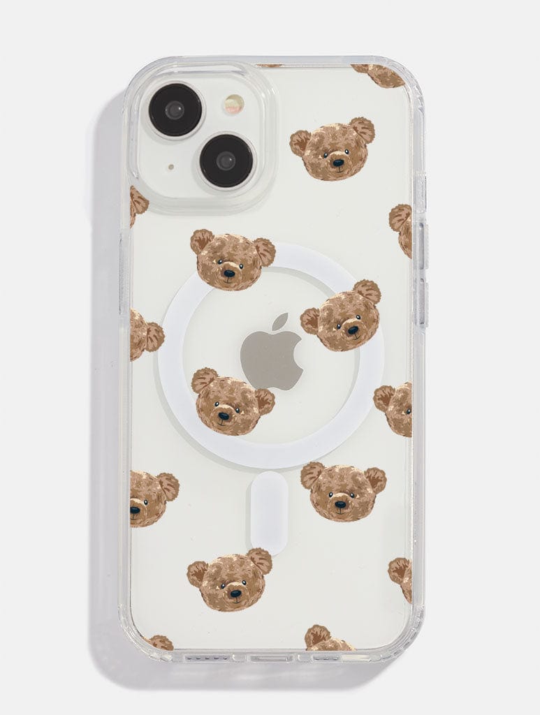 Teddy Bear Mag Safe i Phone Case, i Phone 16 Plus Case