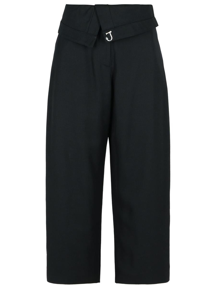JW Anderson Black Viscose Trousers