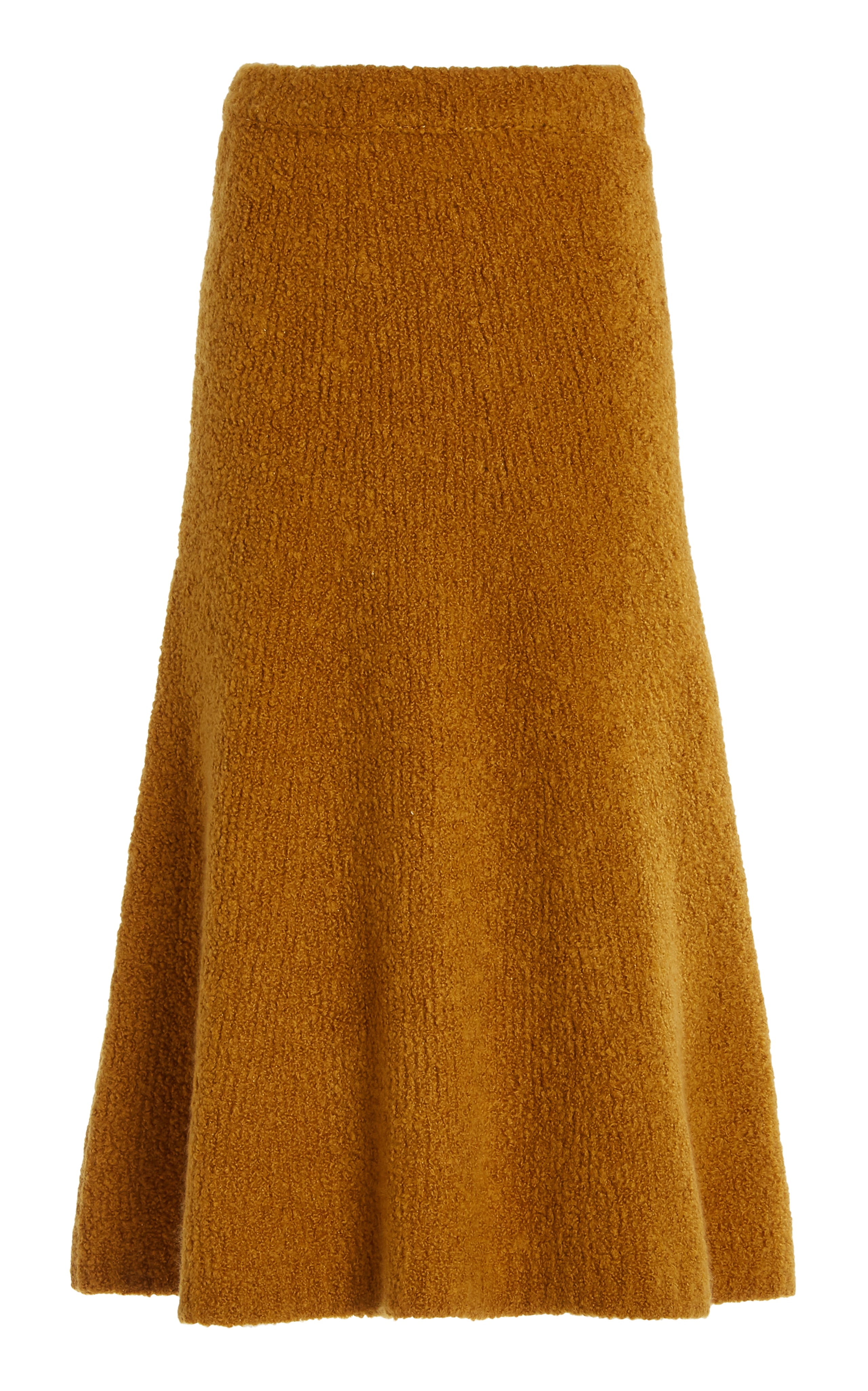 Pablo Knit Skirt in Saffron Cashmere Boucle