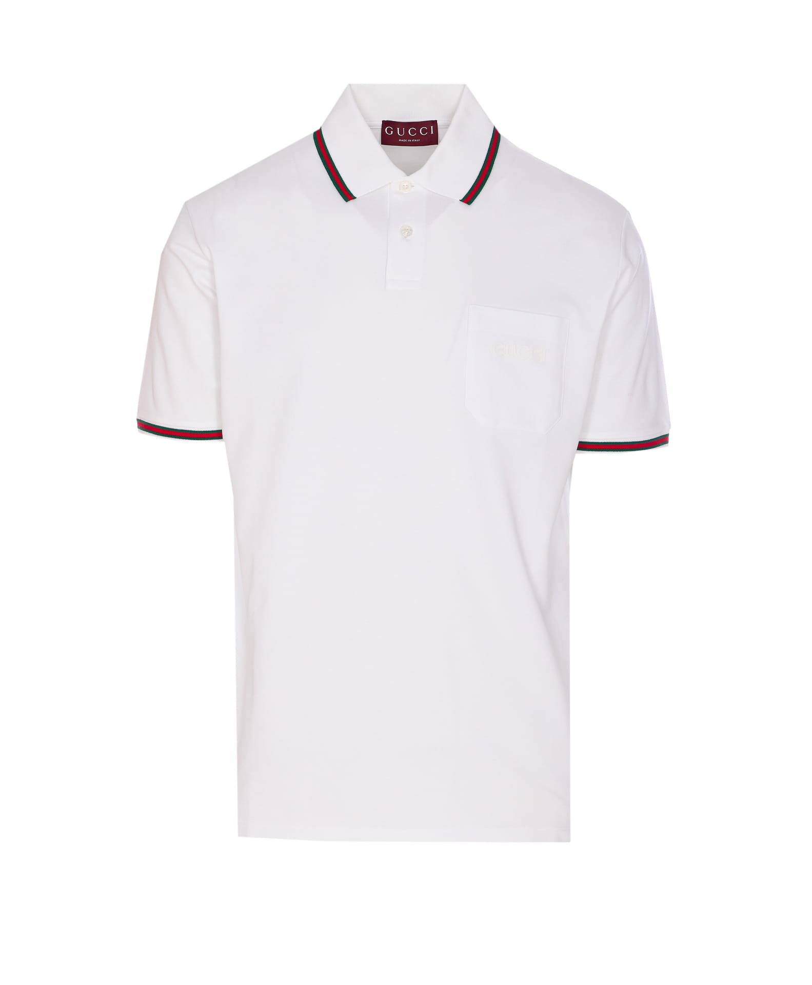 Gucci 棉刺绣Polo衫
