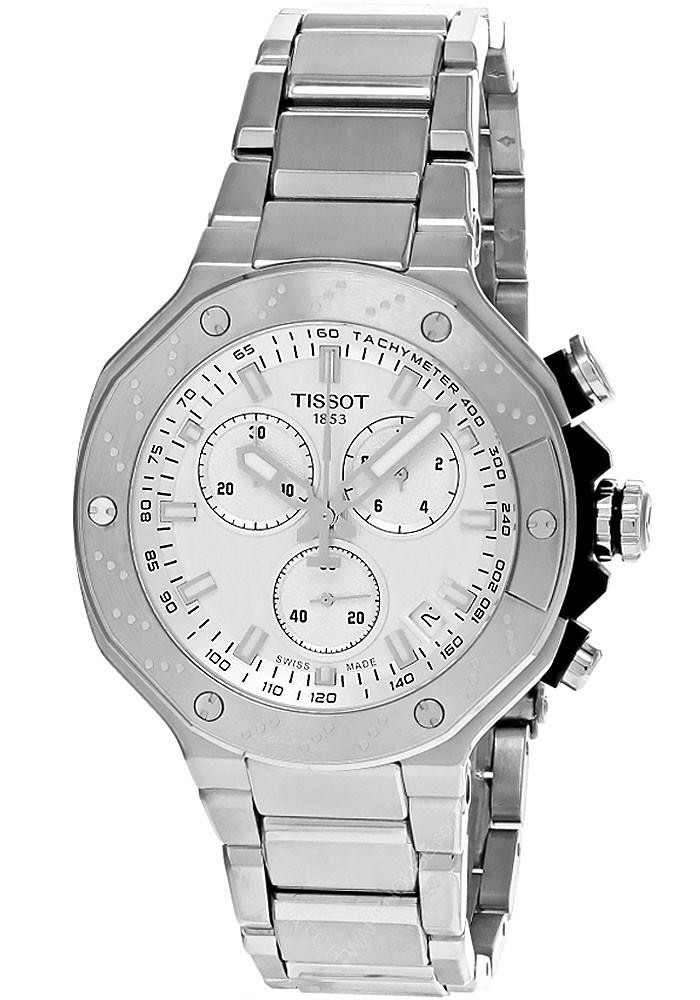 TISSOT T-Race CHRONO 45MM SS Silver Dial Men's Watch T141.417.11.031.00 / T1414171103100