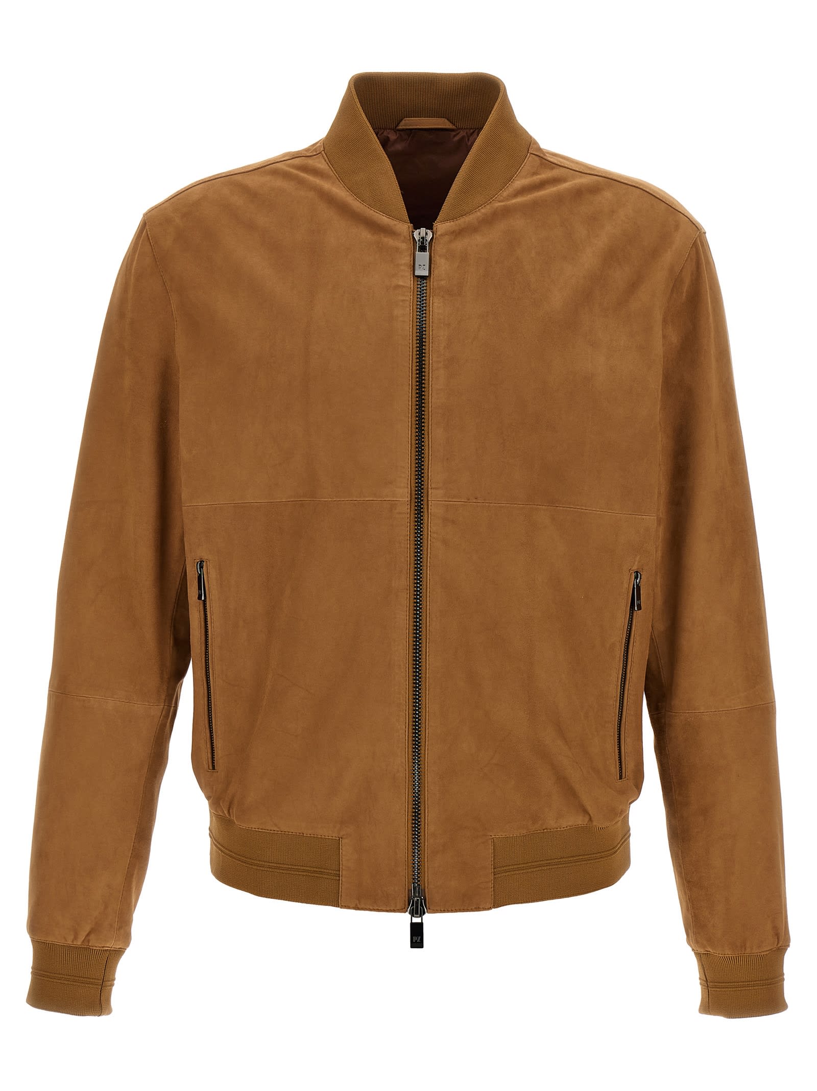 Pal Zileri Suede Bomber Jacket