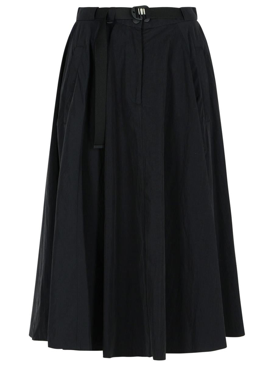 Moncler Black Polyamide Skirt