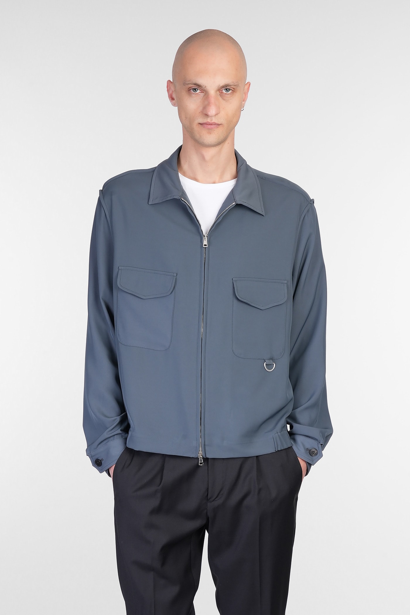 Low Brand Casual Jacket In Grey Polyester