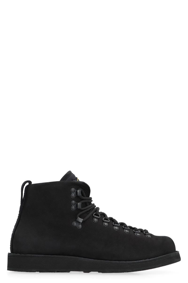 Stone Island Leather Lace-Up Boots