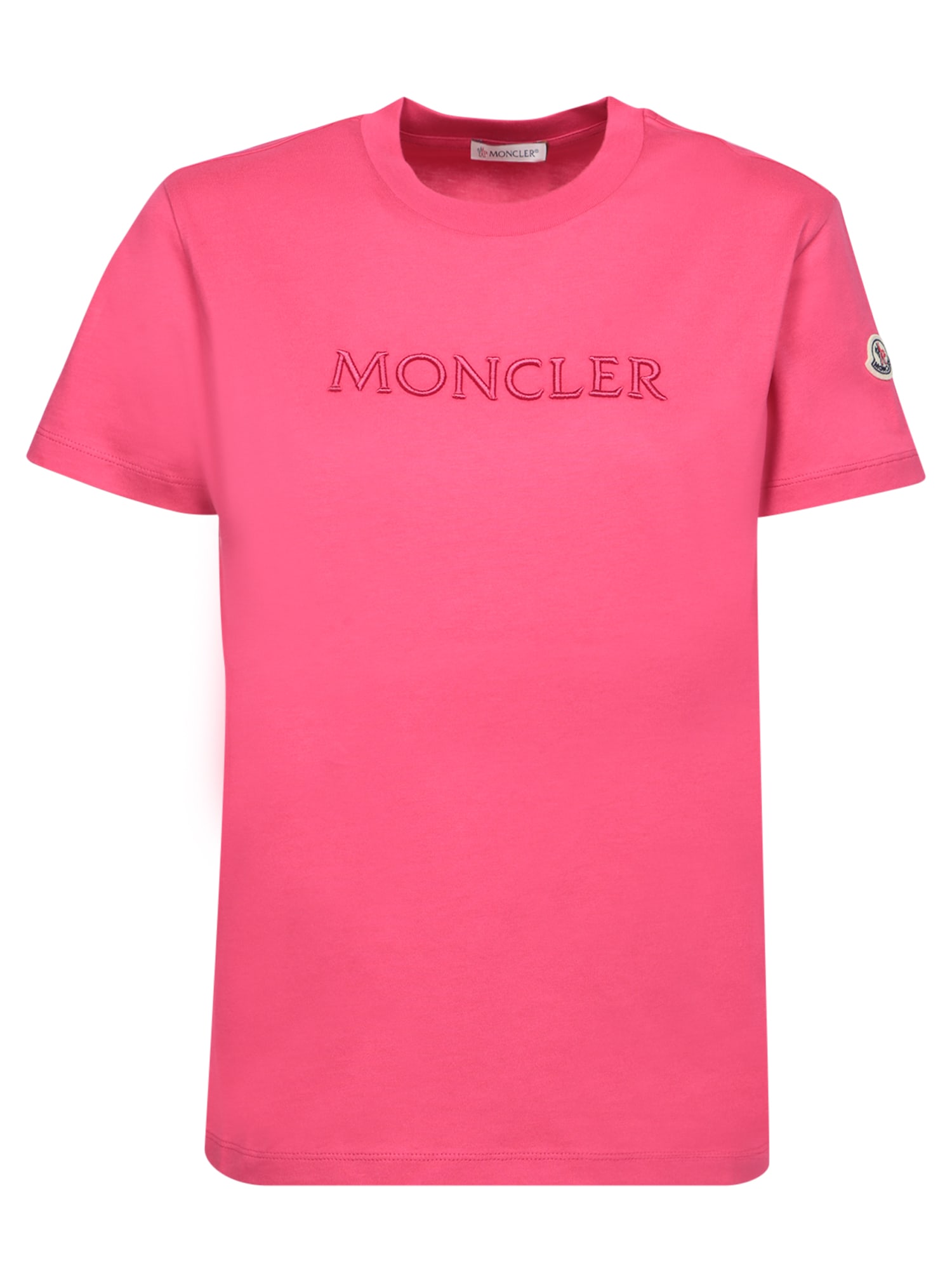 Moncler 紫红色棉质T恤