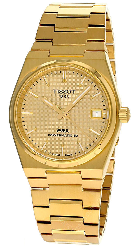 TISSOT PRX Powermatic 80 40MM SS Champagne Dial Men's Watch T137.407.33.021.00 / T1374073302100
