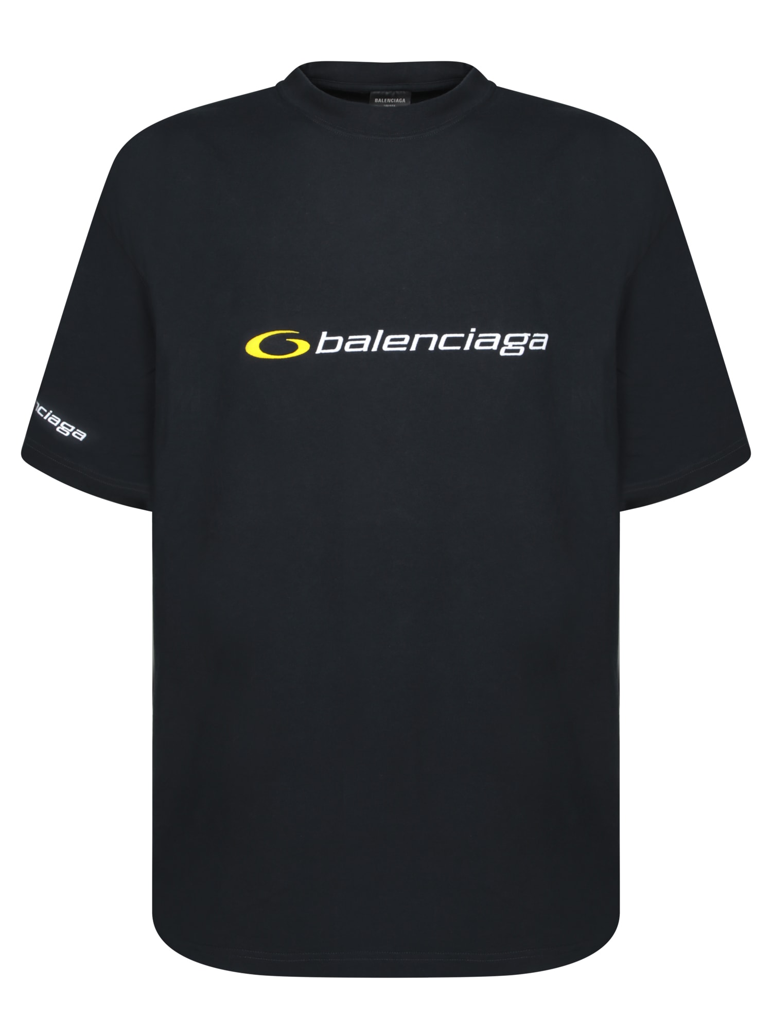 Balenciaga Logo刺绣T恤