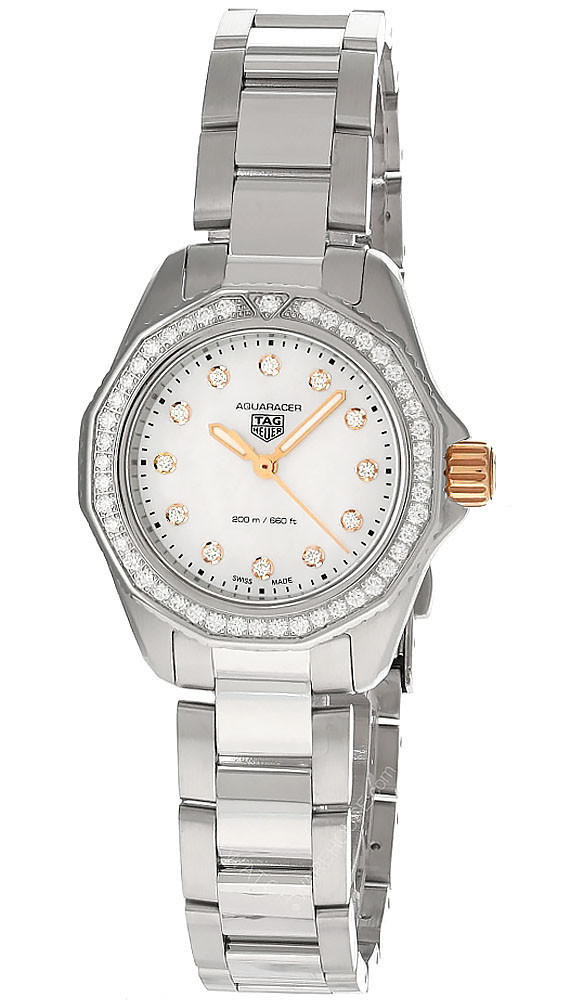 TAG HEUER Aquaracer Quartz 30MM SS Diamond Women's Watch WBP1451.BA0622