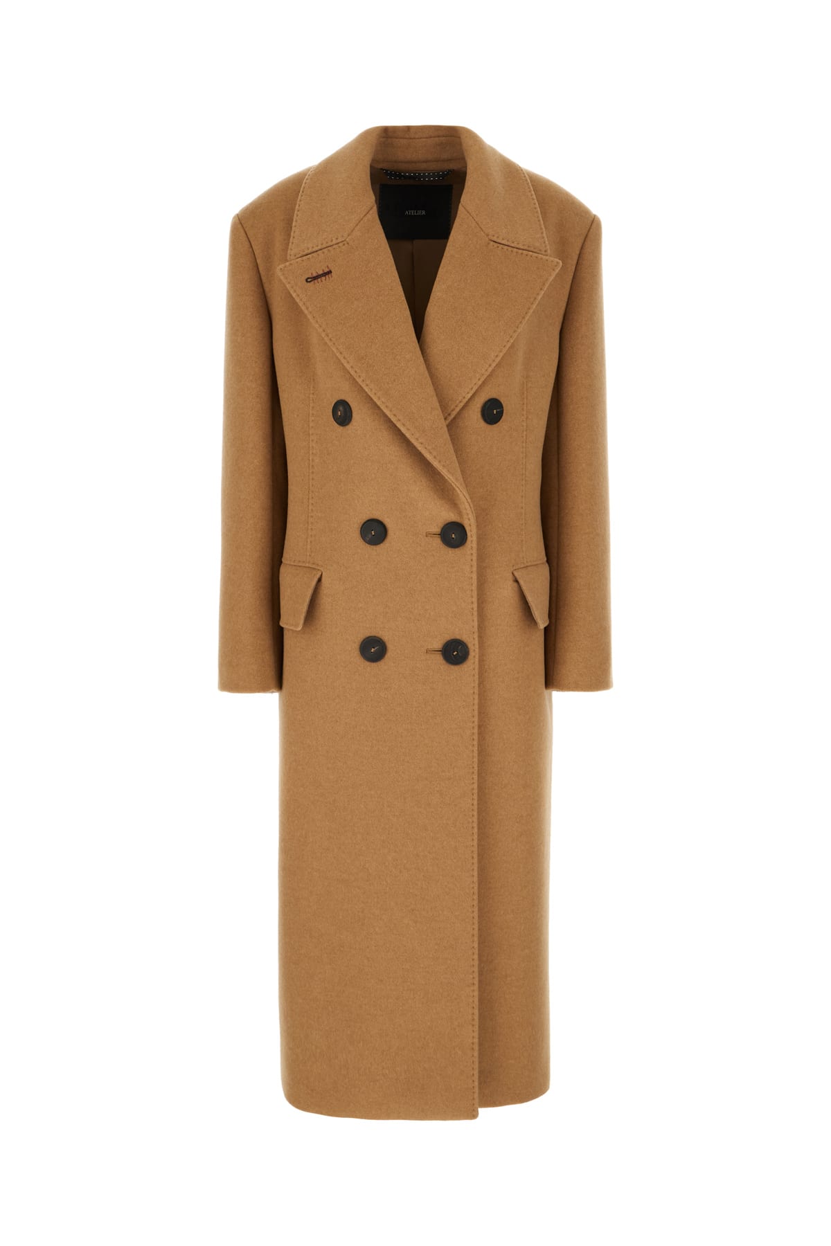 Max Mara Atelier 驼色羊绒混纺大衣