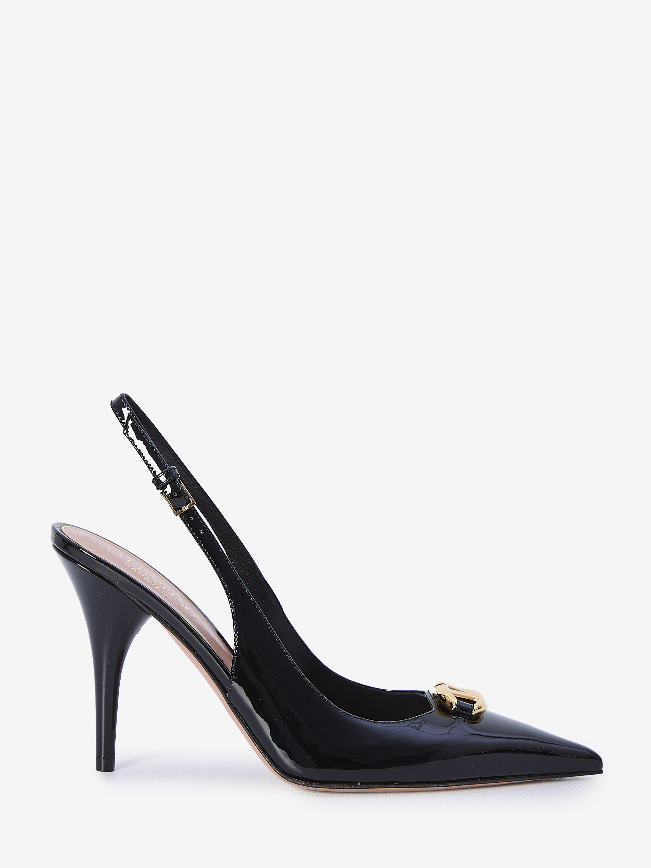 VLogo slingback pumps