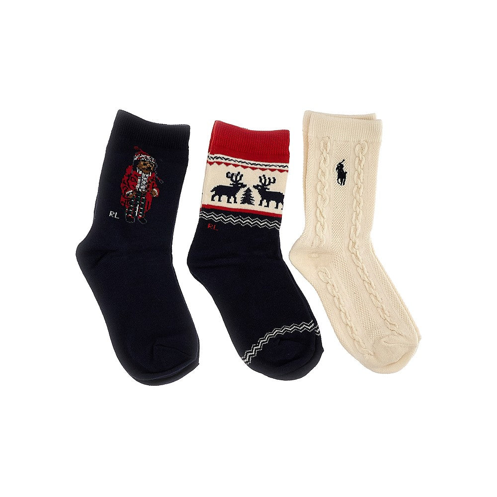 RALPH LAUREN 3-pack cotton-blend socks Kids