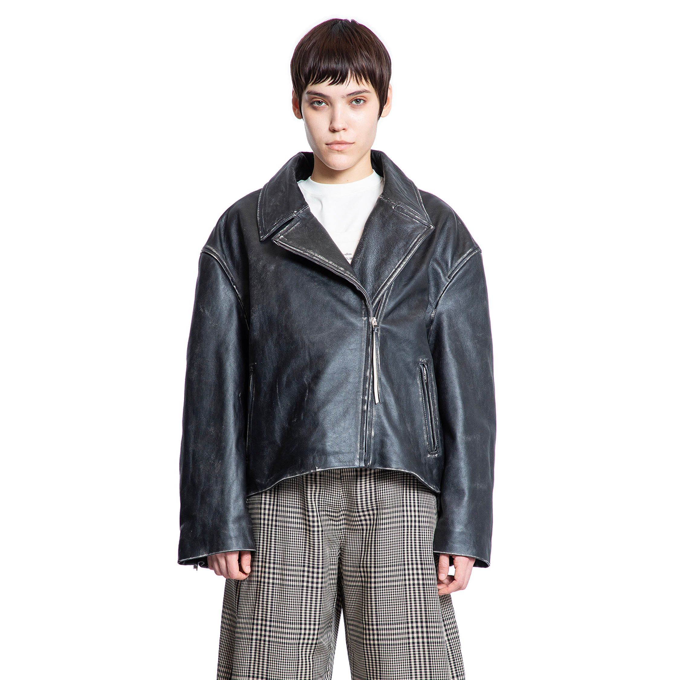 ACNE STUDIOS WOMAN BLACK JACKETS