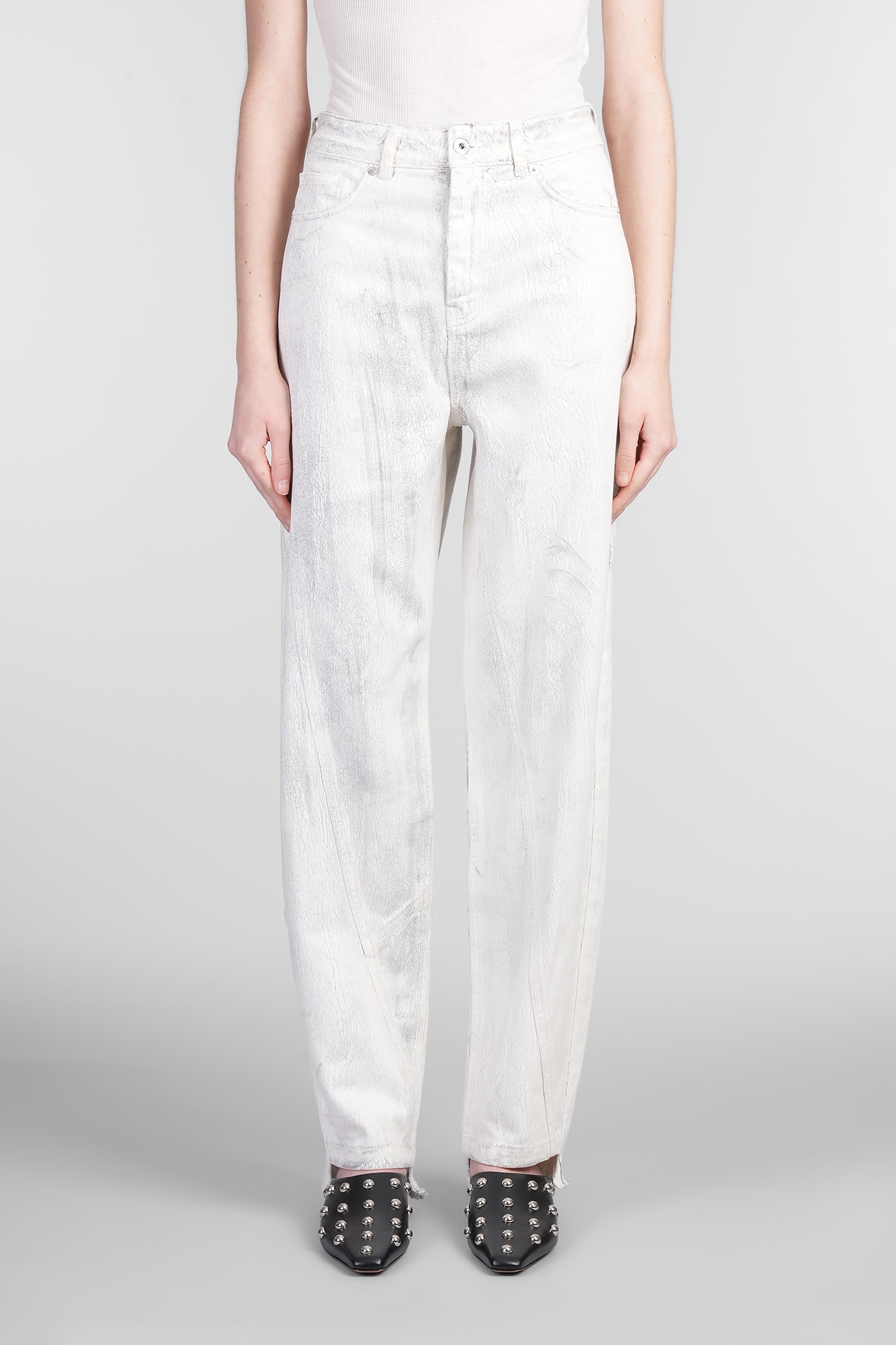 HALFBOY Jeans In White Denim