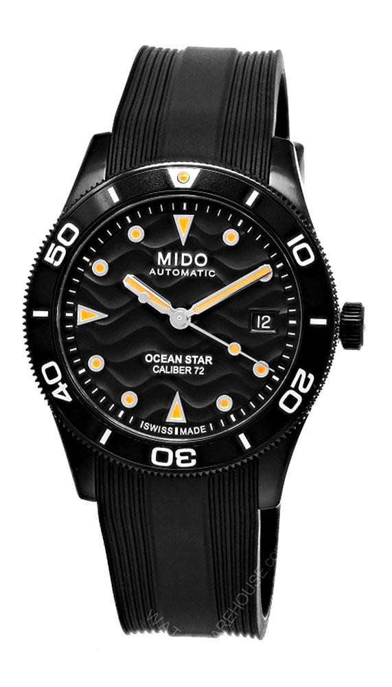 MIDO Ocean Star 39MM Black Rubber Strap Men's Watch M026.907.37.051.00 / M0269073705100