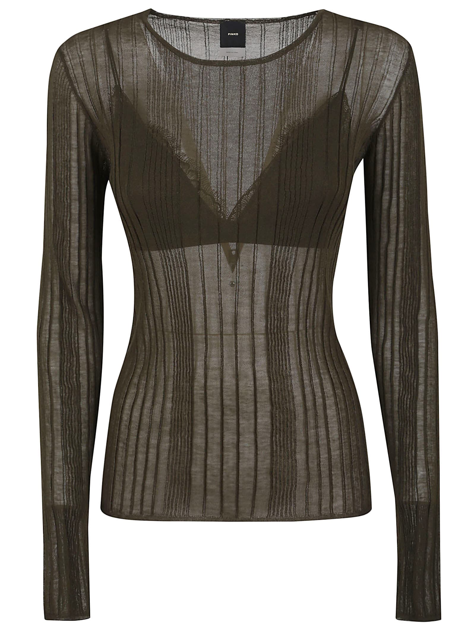 Pinko Semi-sheer Sleeved Blouse