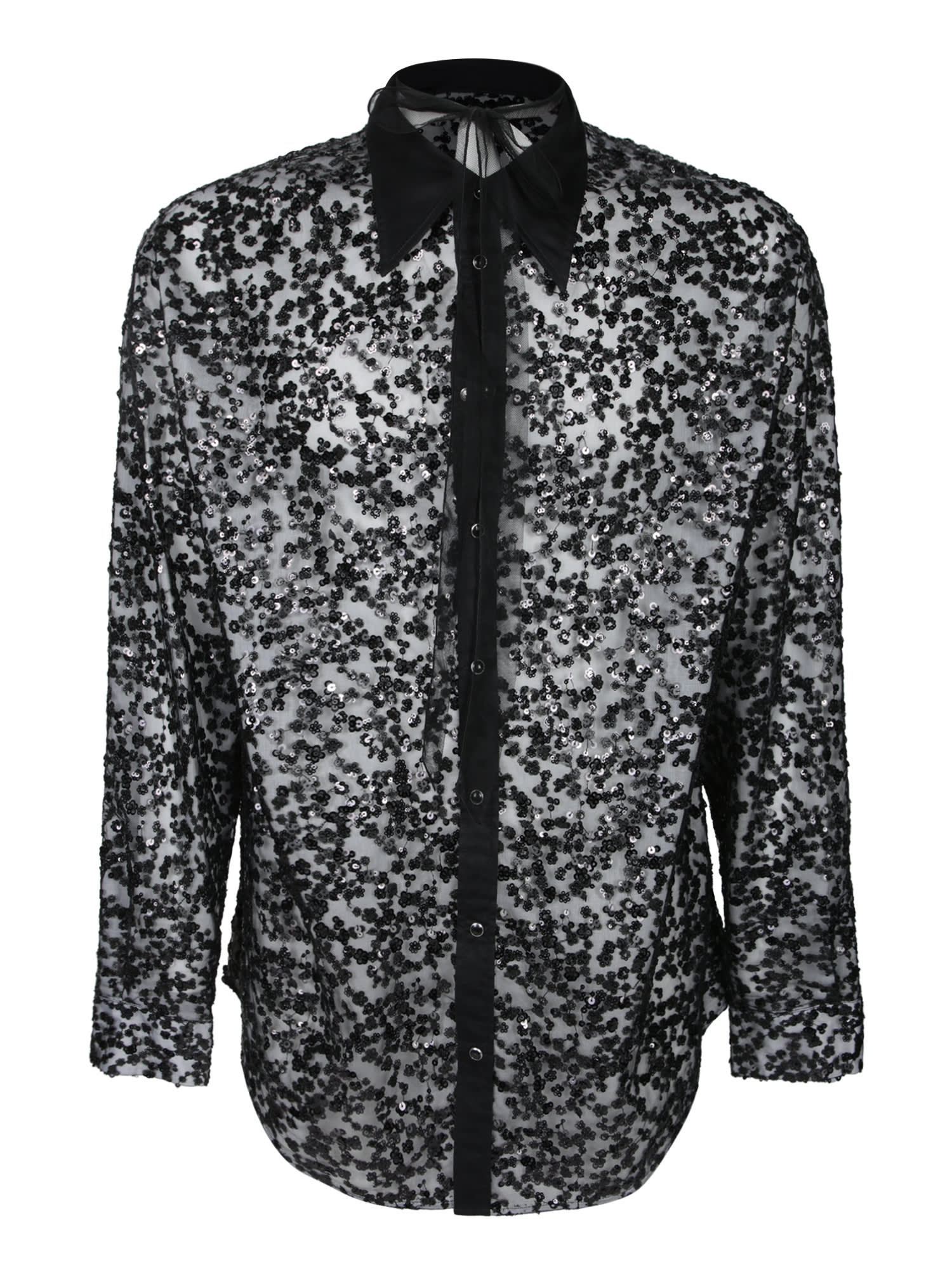 Dsquared2 Black Sequin Shirt