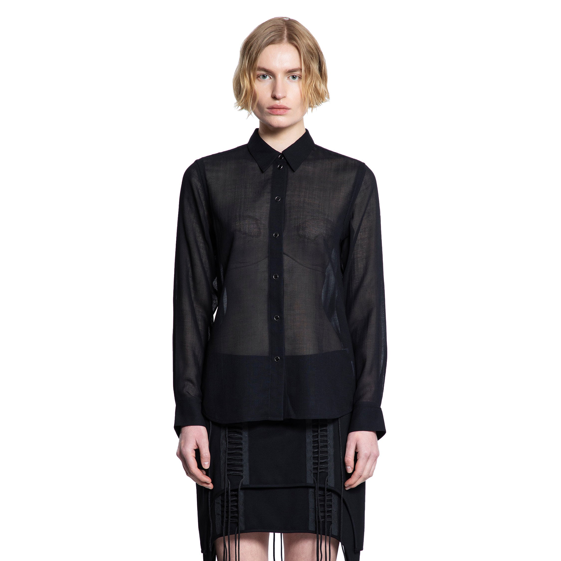 HELMUT LANG WOMAN BLACK SHIRTS