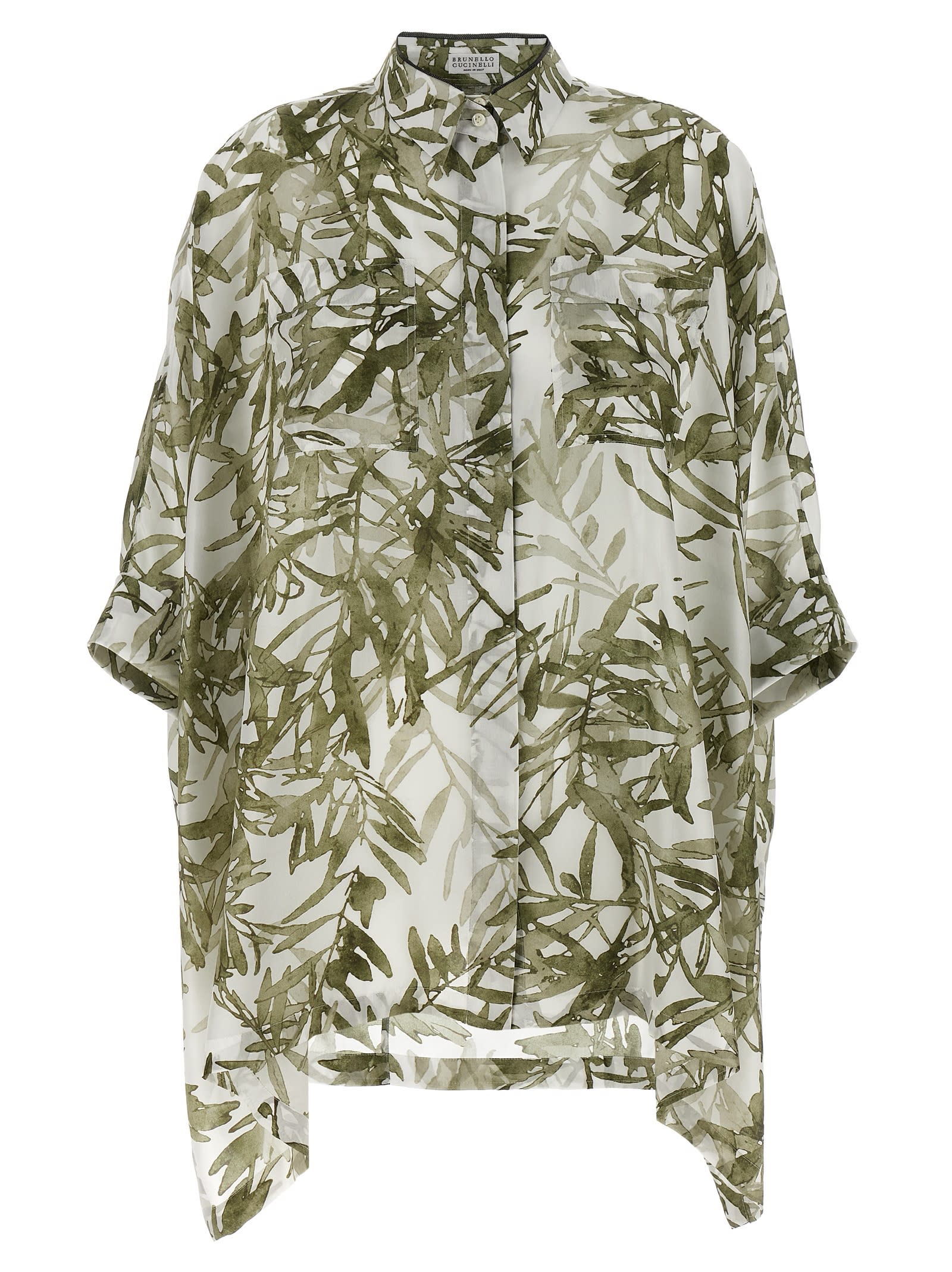 Brunello Cucinelli 印花衬衫