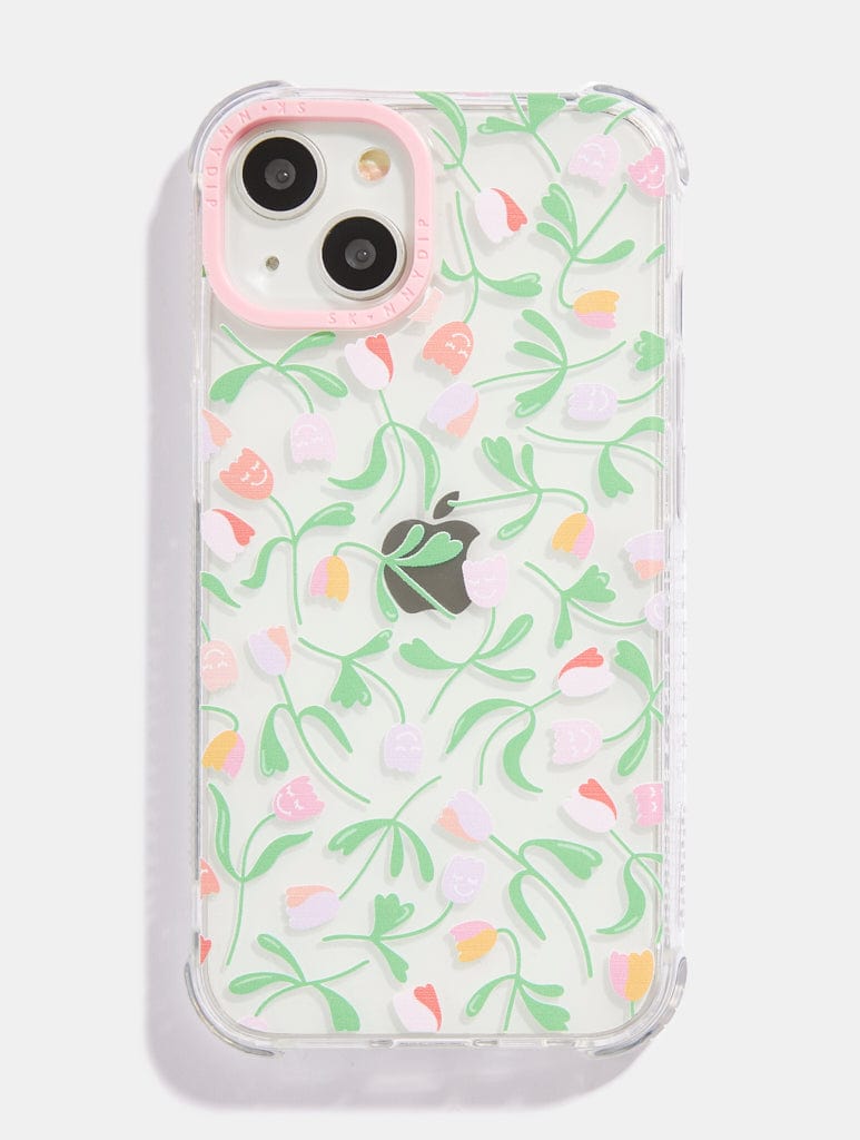 Happy Tulips Shock i Phone Case, i Phone 16 Plus Case