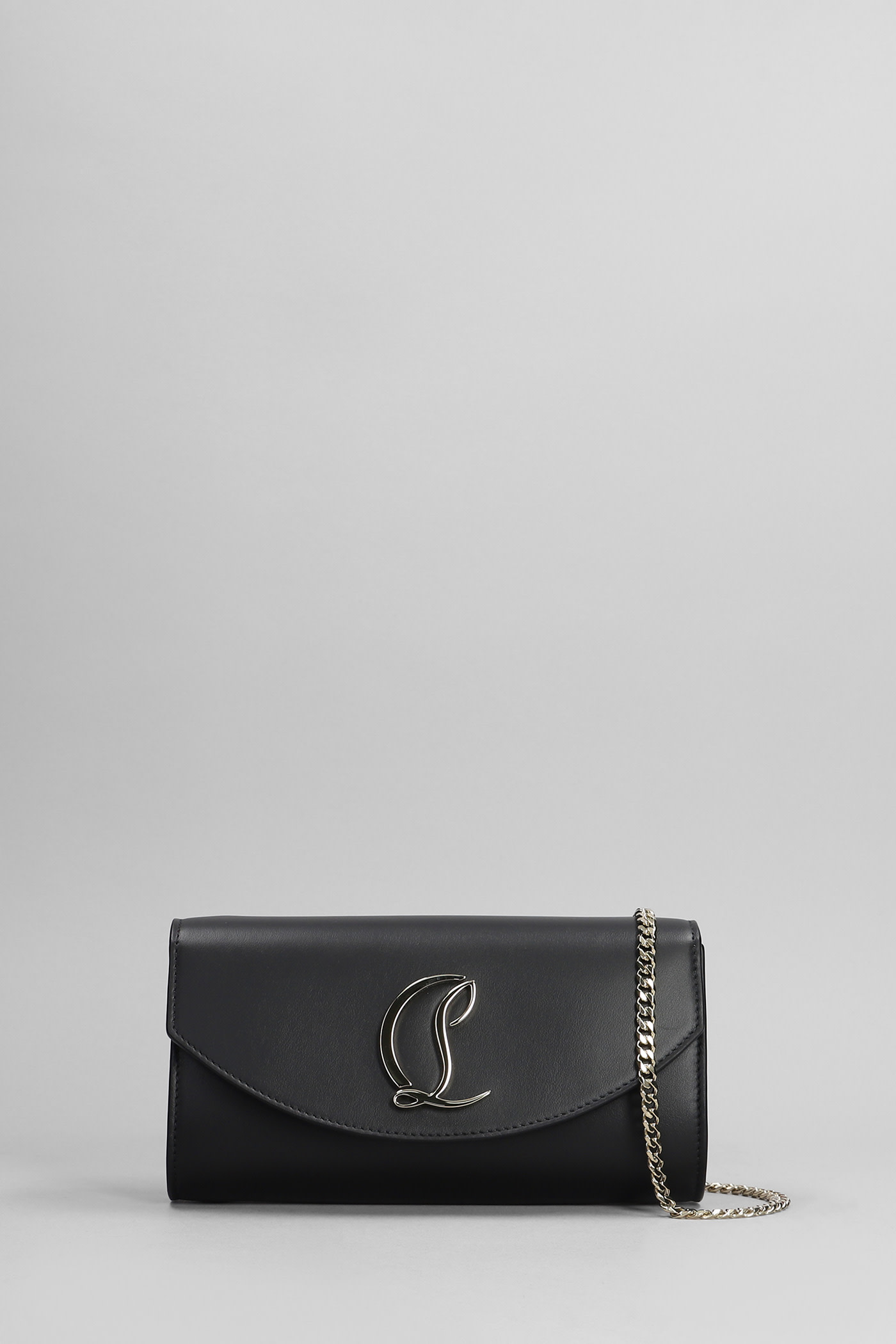 Christian Louboutin Loubi54 Wallet In Black Leather