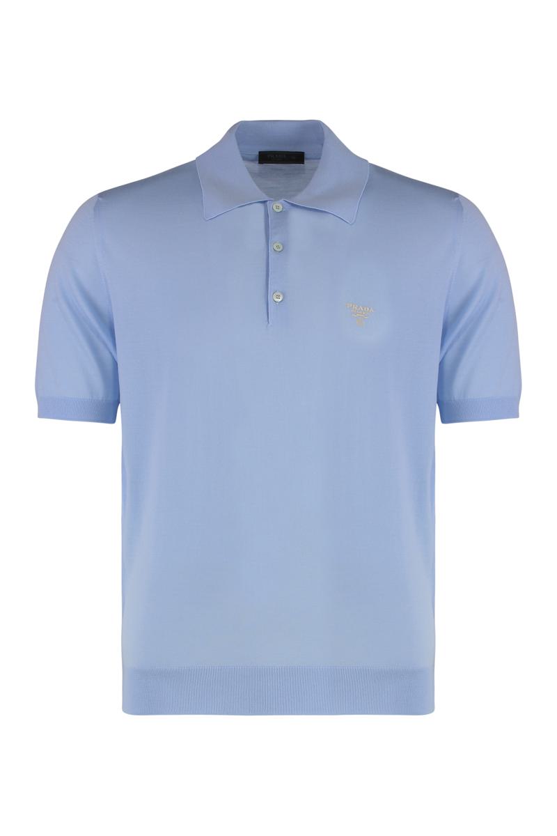Prada Knitted Wool Polo Shirt