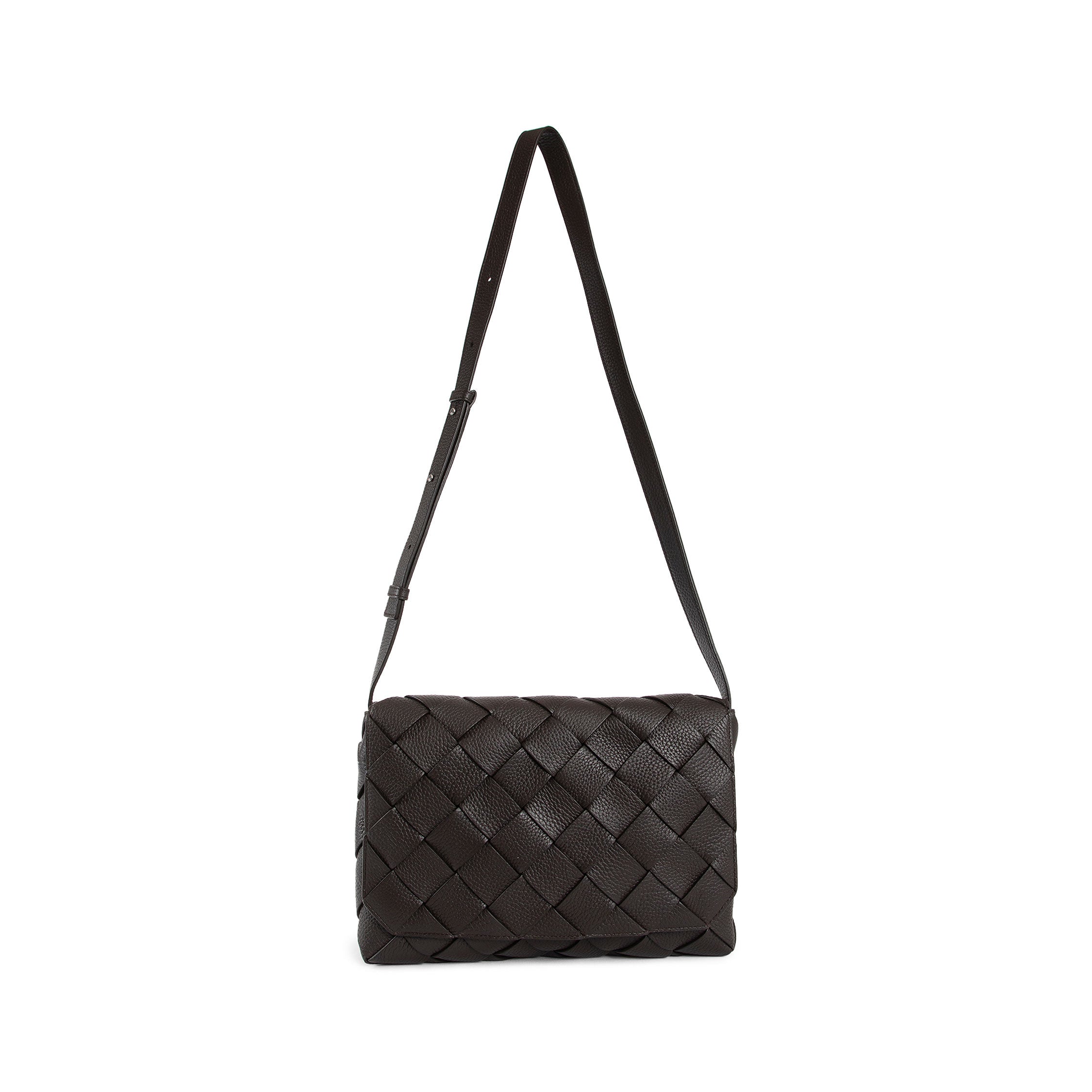BOTTEGA VENETA MAN BROWN CROSSBODY BAGS