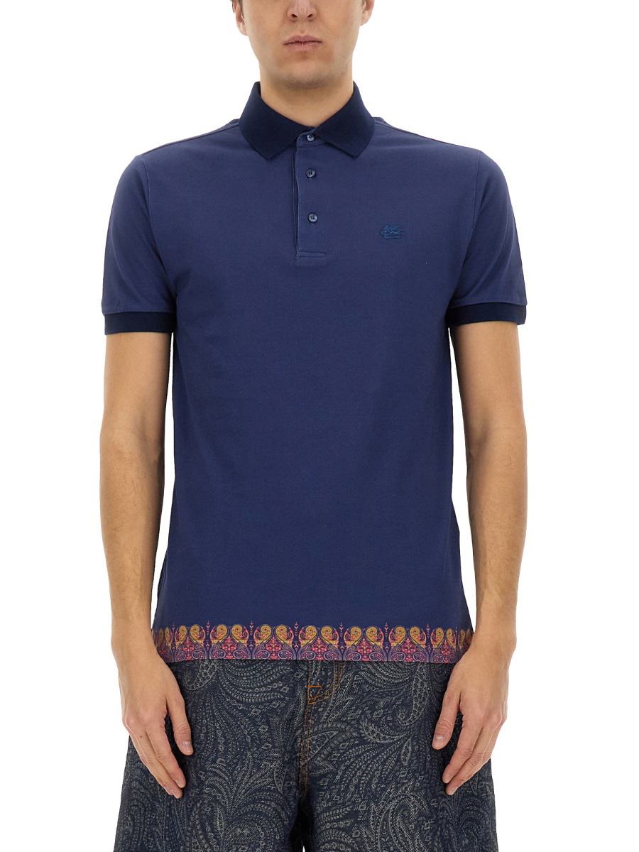 Etro 印花Polo衫