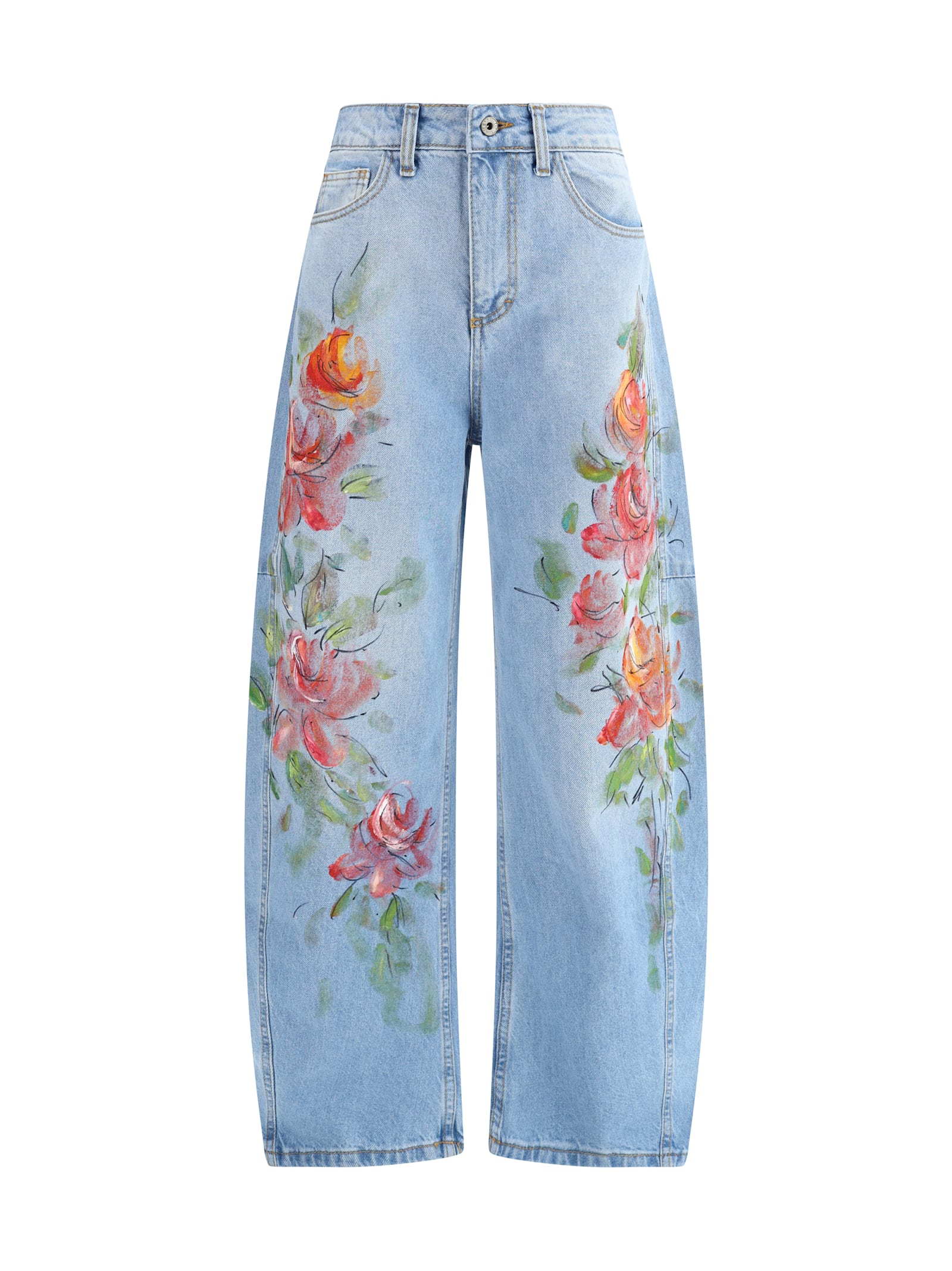 Ella Floral-print Jeans