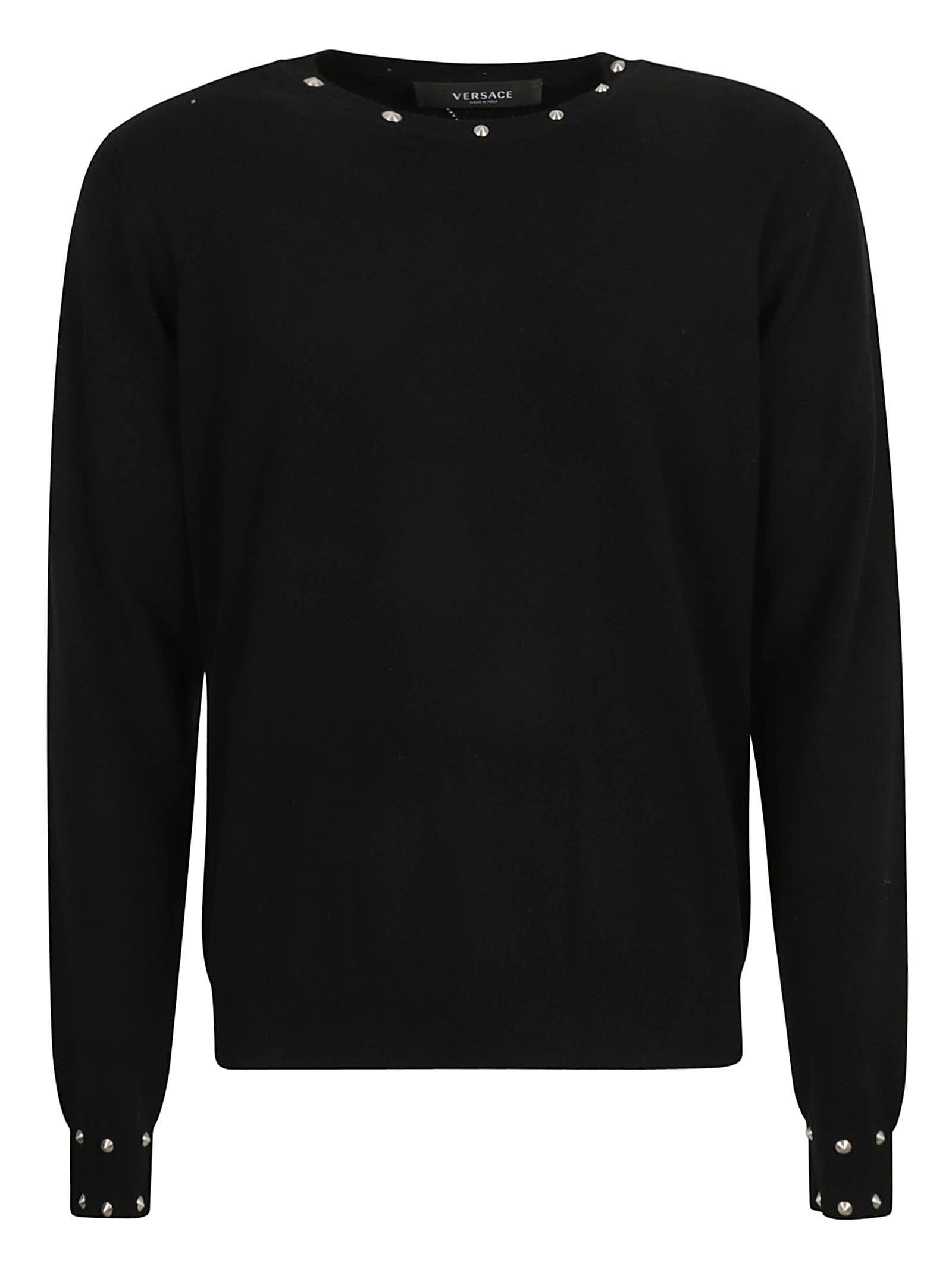 Versace Embellished Crewneck Sweater