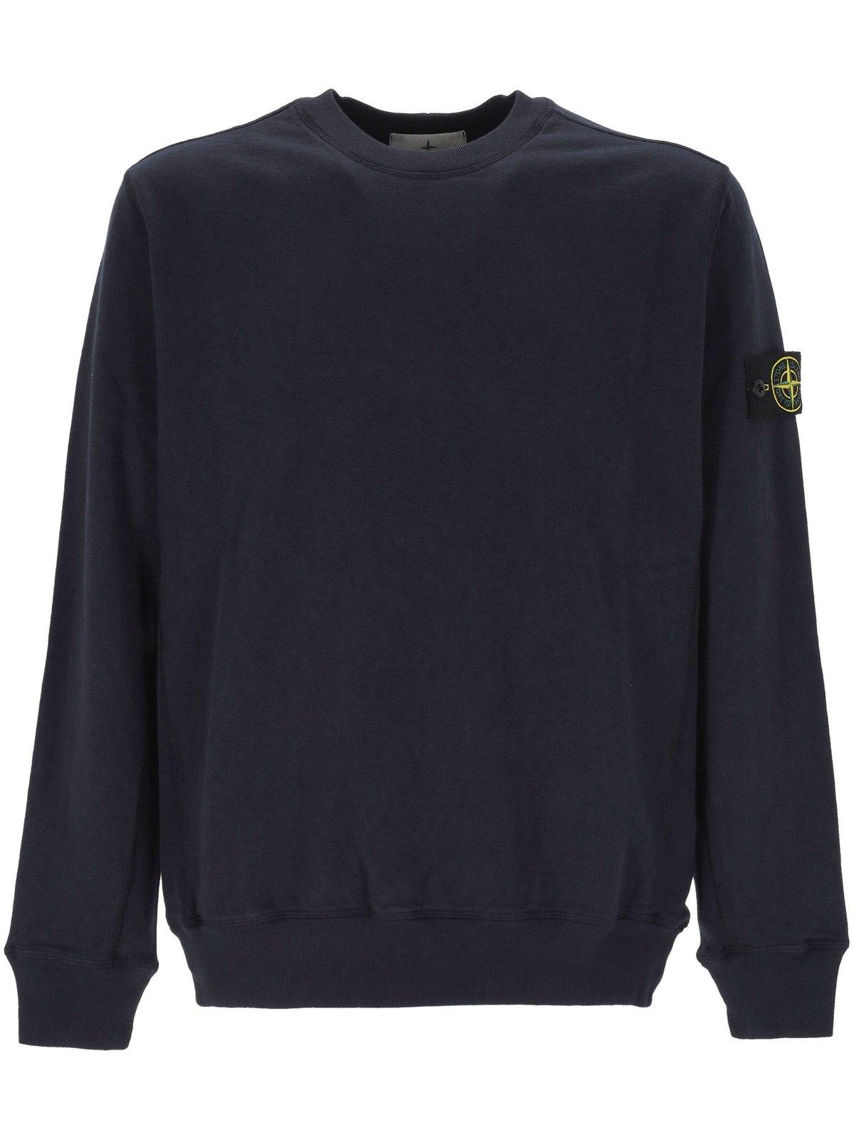 Stone Island Compass-badge Crewneck Sweatshirt