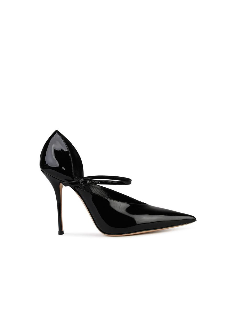 Casadei 'Scarlet' Black Shiny Leather Pumps