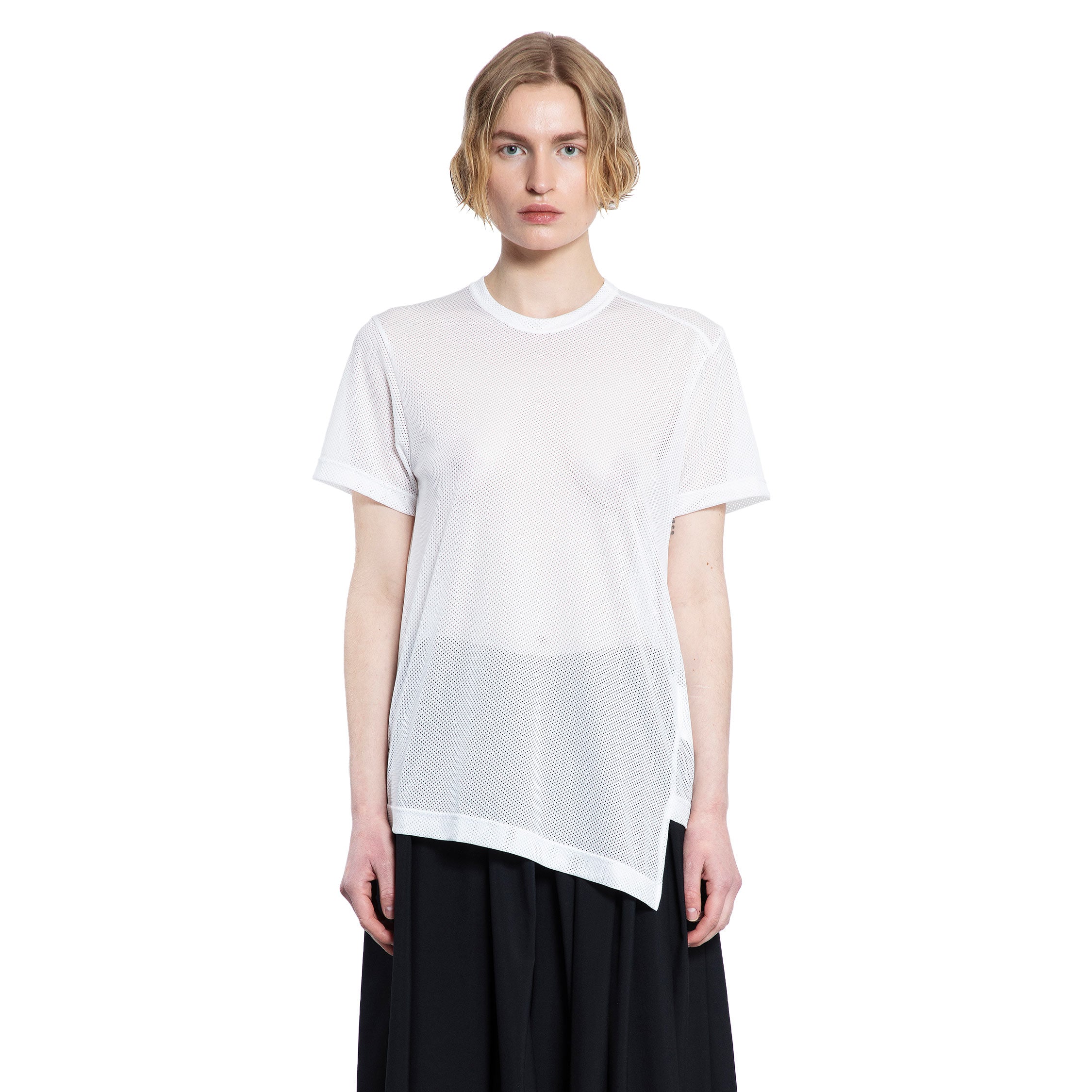COMME DES GARCONS WOMAN WHITE T-SHIRTS & TANK TOPS