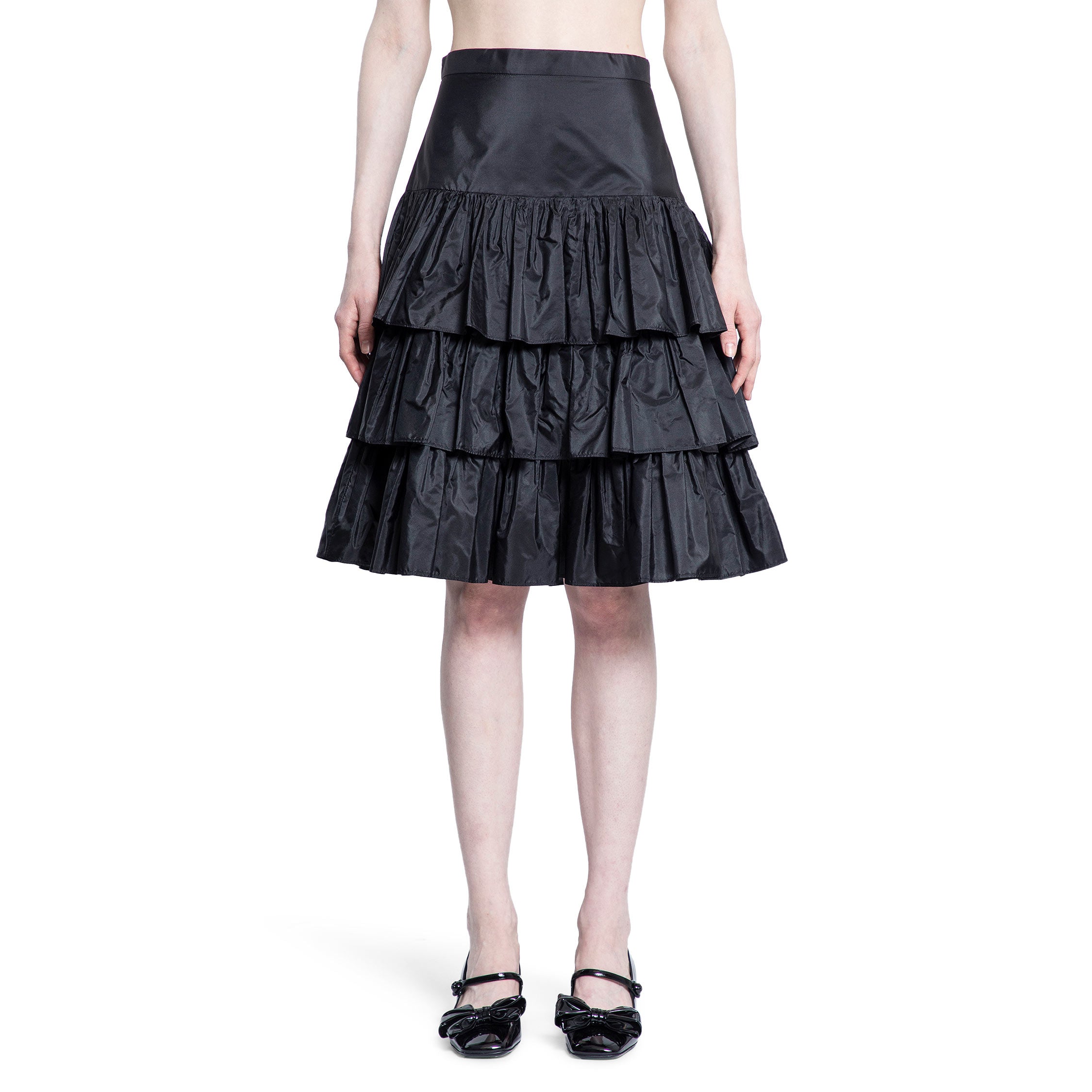 VALENTINO WOMAN BLACK SKIRTS