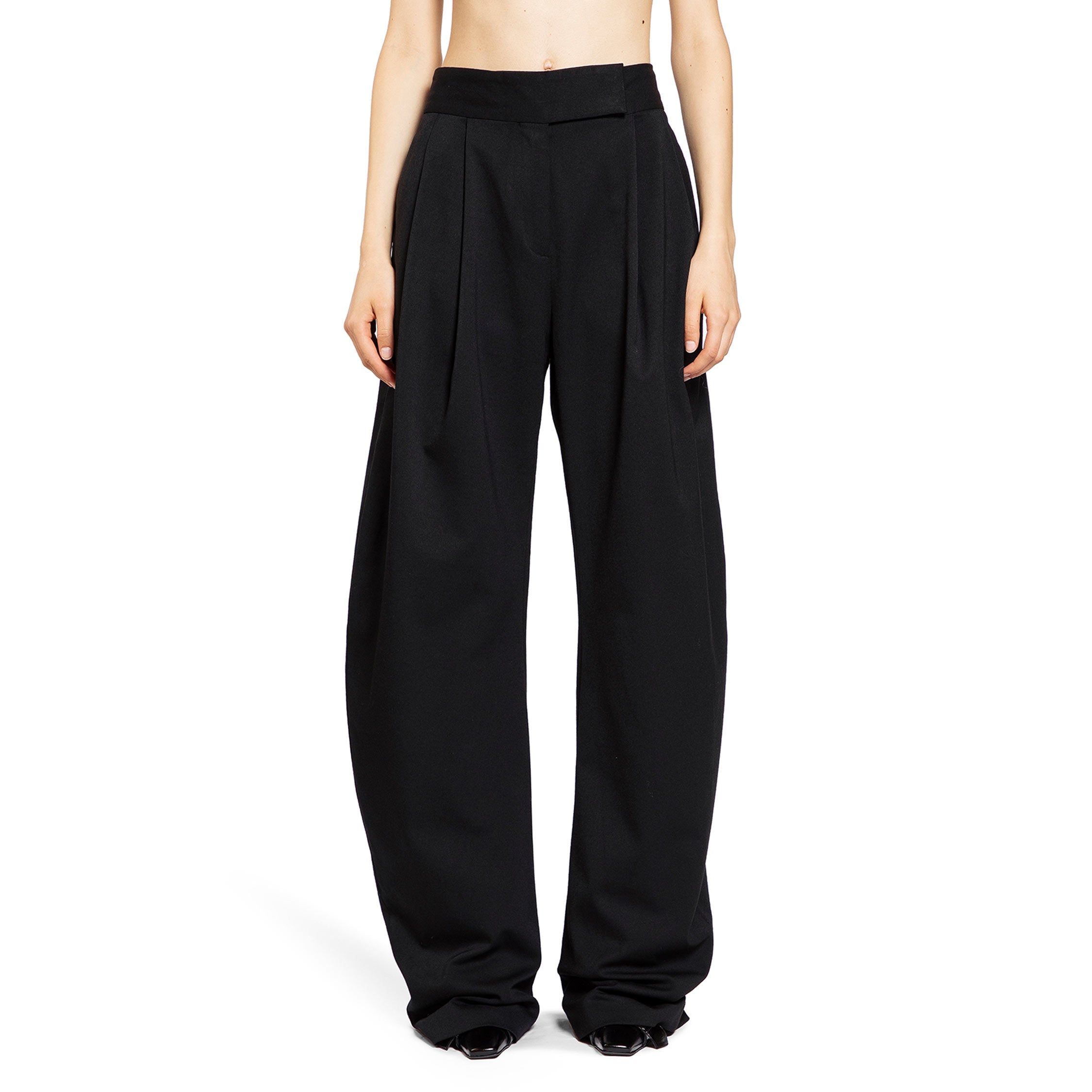THE ATTICO WOMAN BLACK TROUSERS