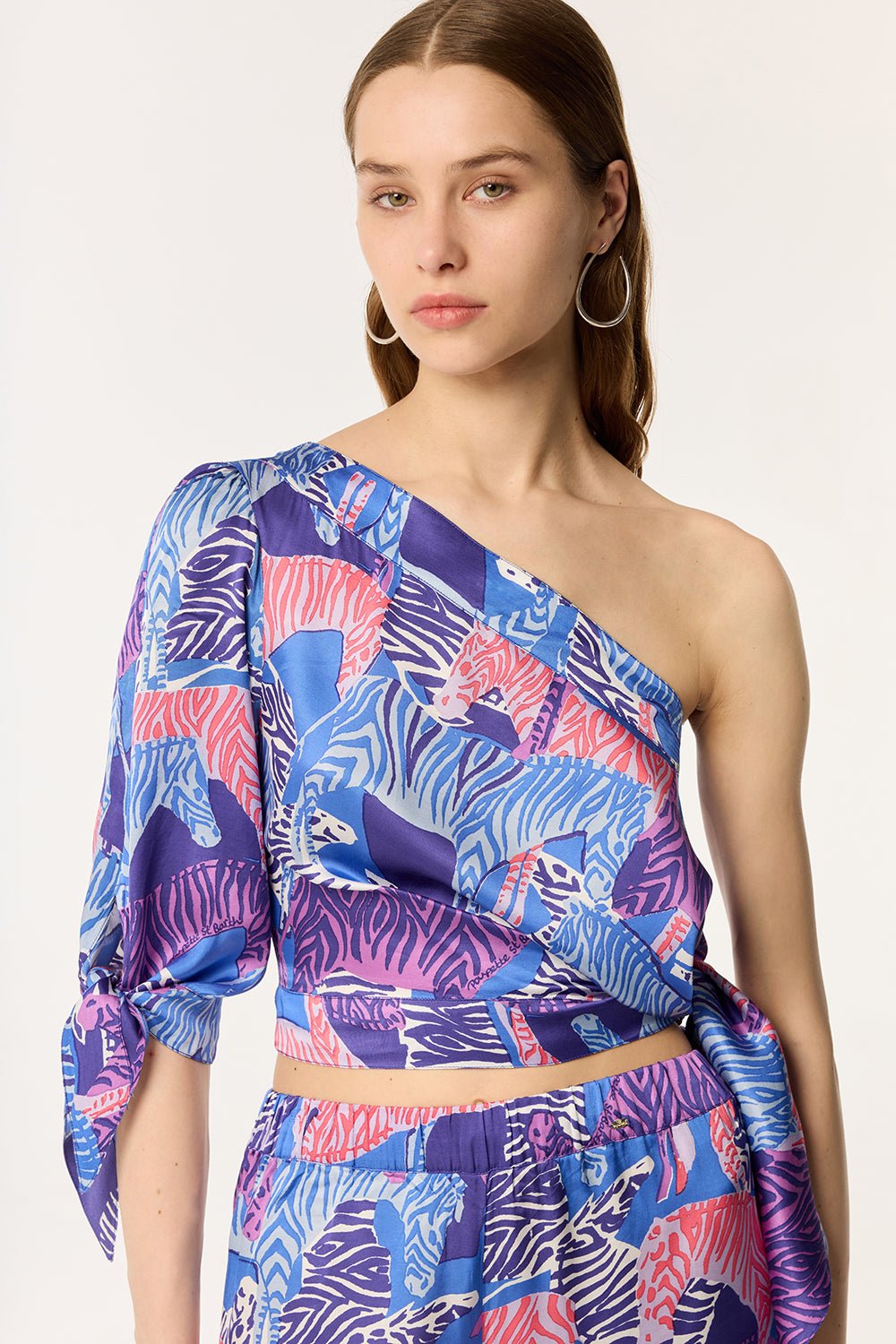 Blouse Cecile - Blue Ashanti