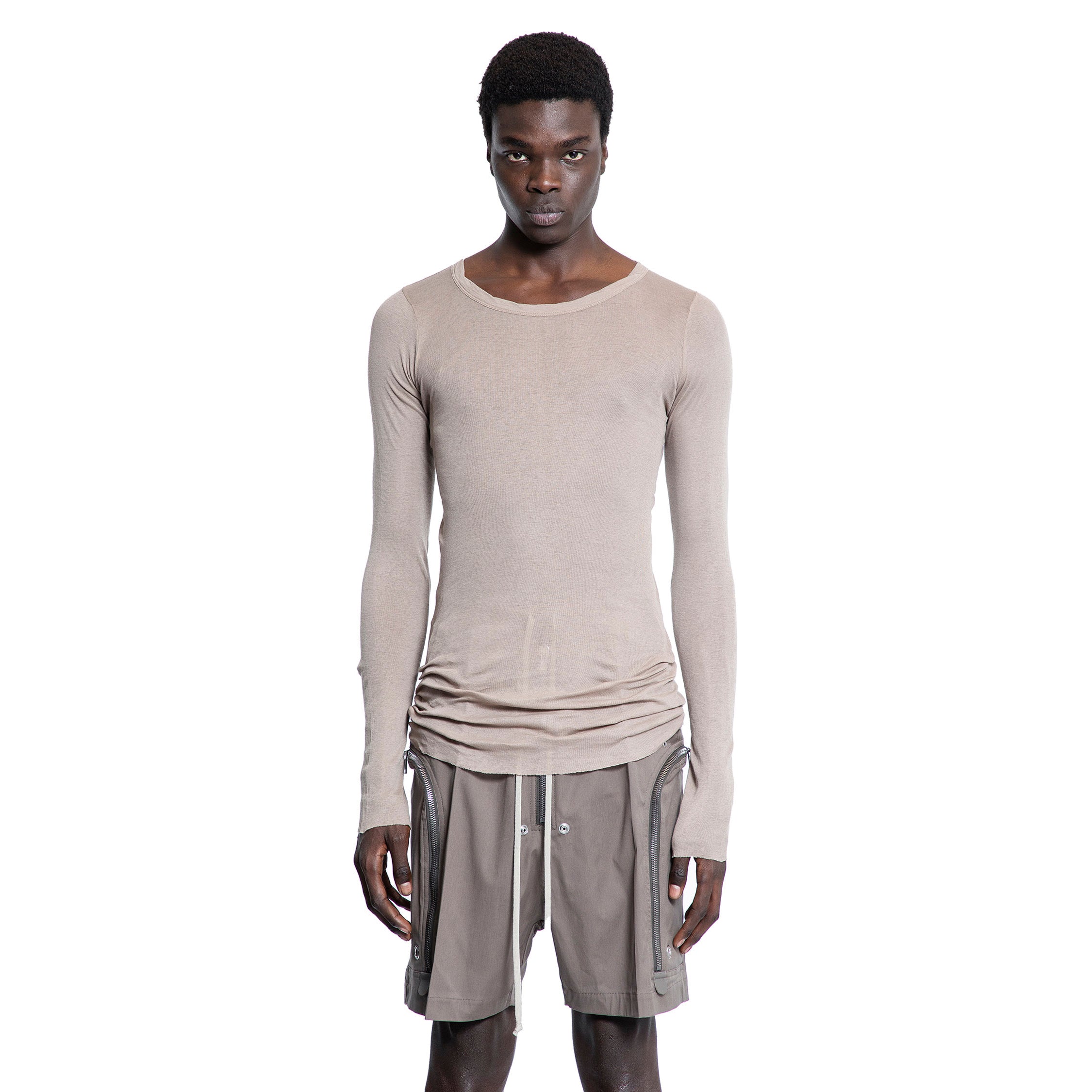 RICK OWENS MAN BEIGE T-SHIRTS & TANK TOPS