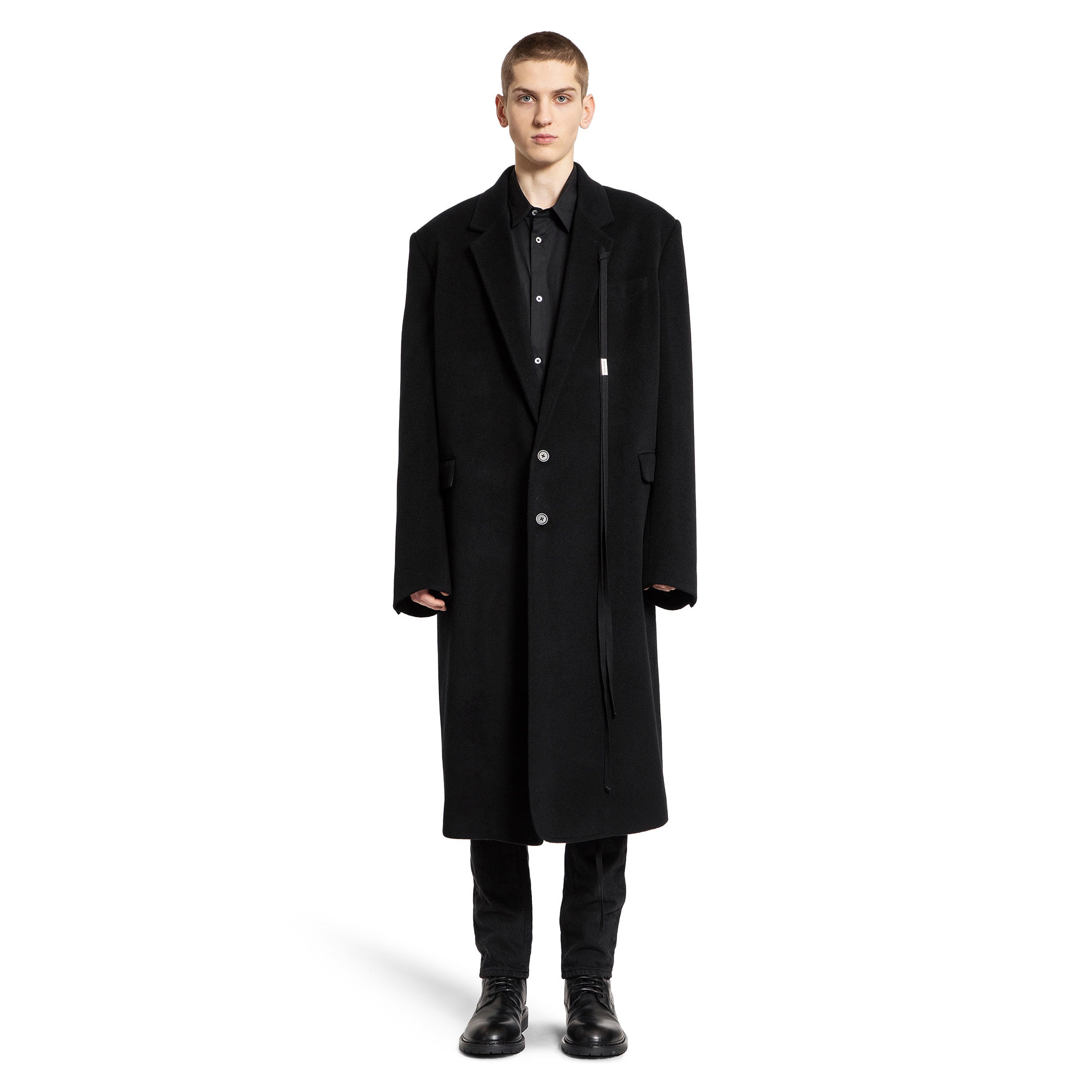 ANN DEMEULEMEESTER MAN BLACK COATS