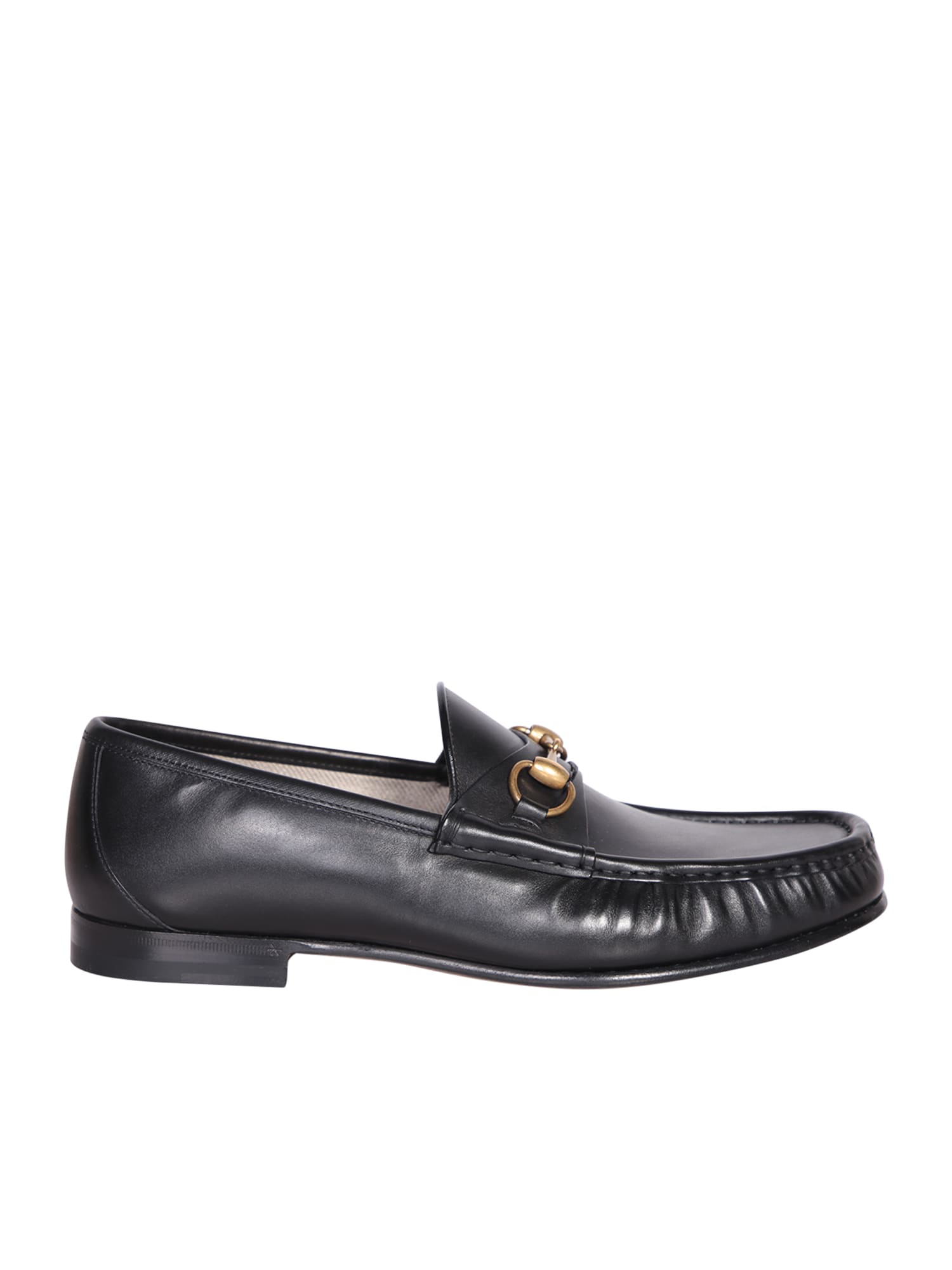 Gucci Black Leather Loafers