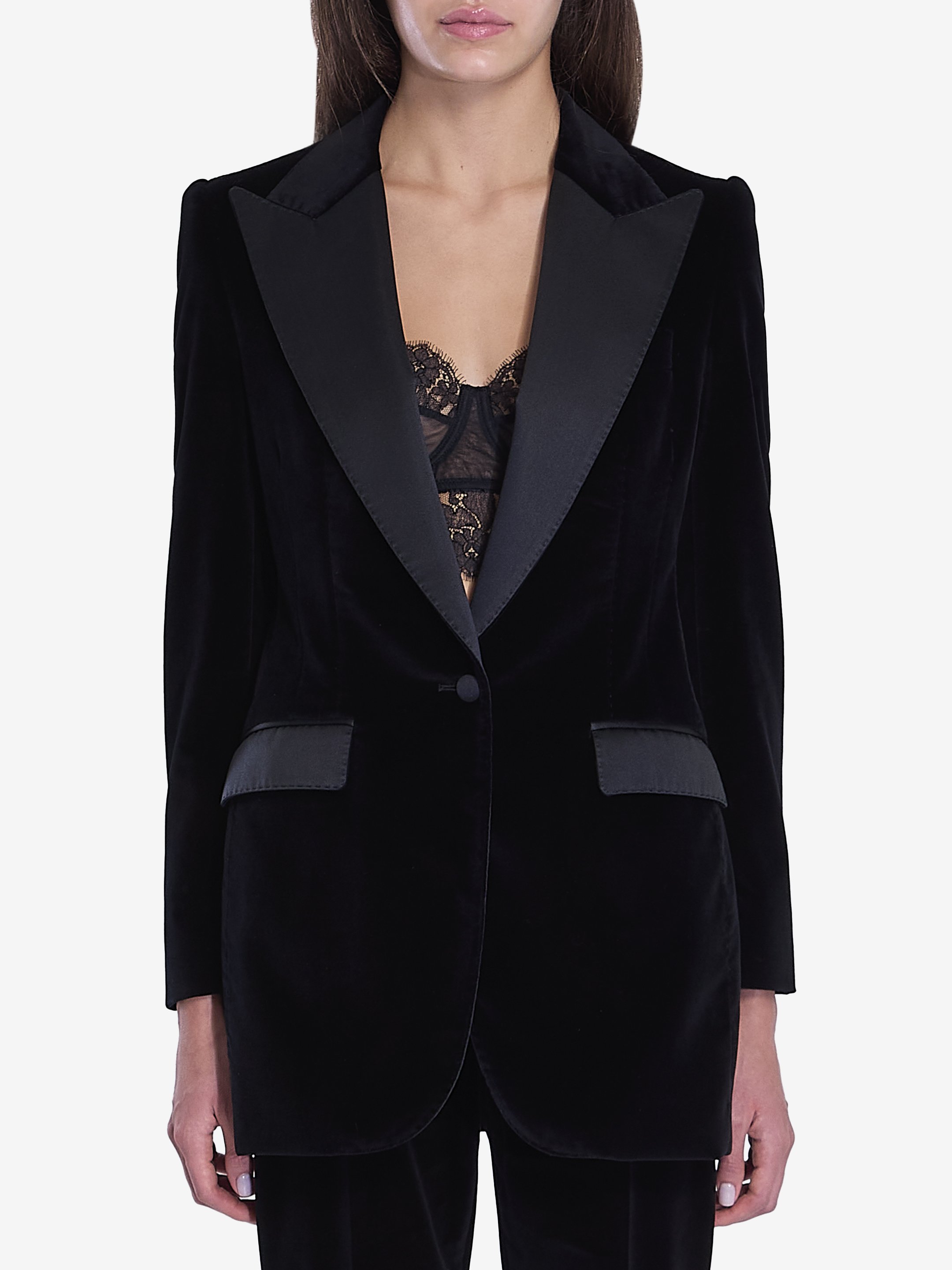 Velvet tuxedo jacket