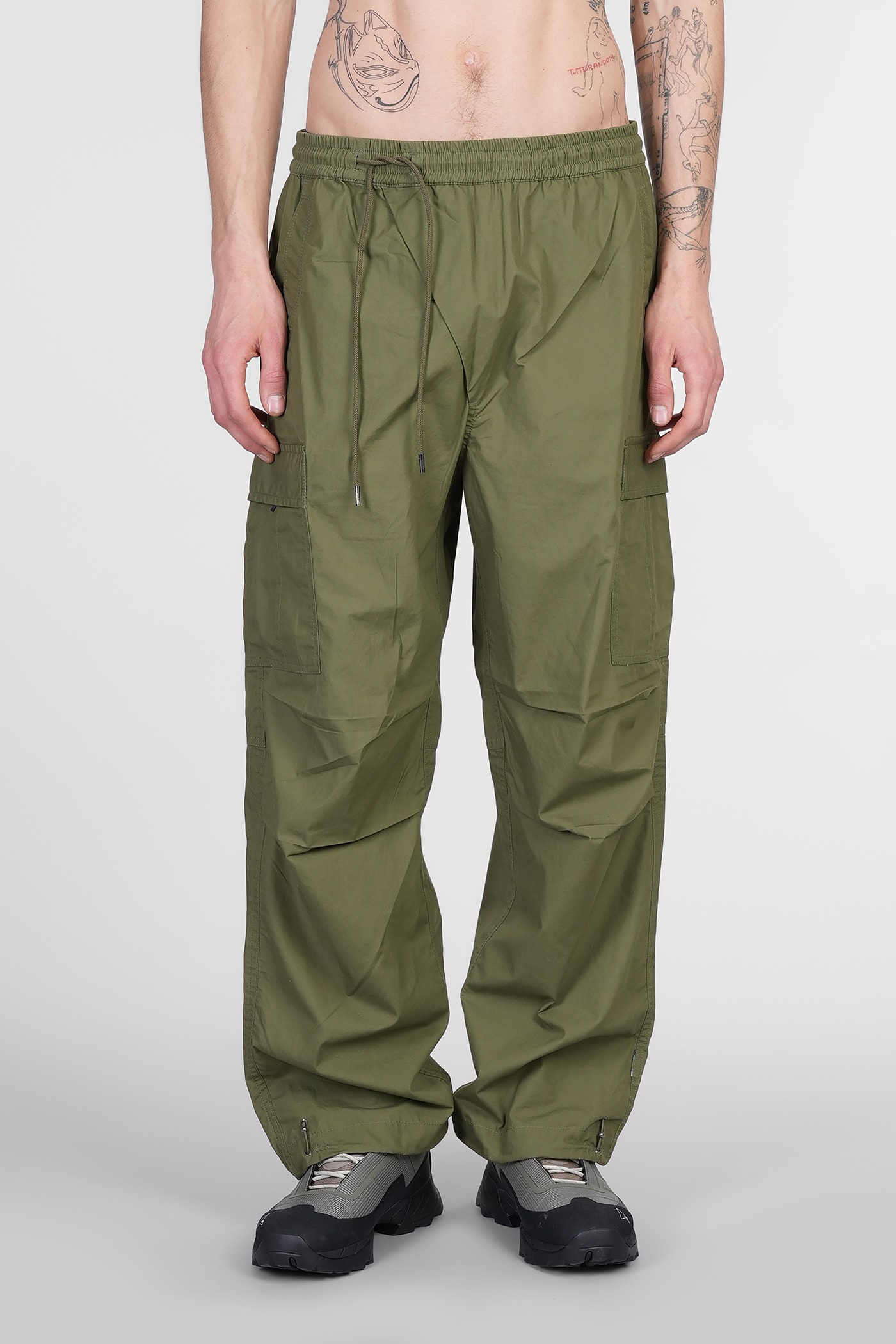 Maharishi 绿色棉质裤子