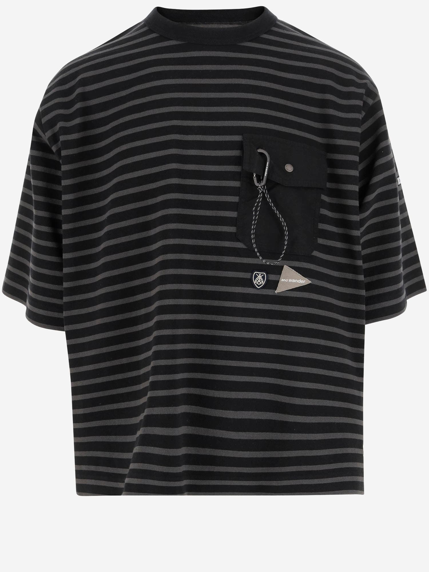 And Wander T-shirt With Logo And Snap Hook