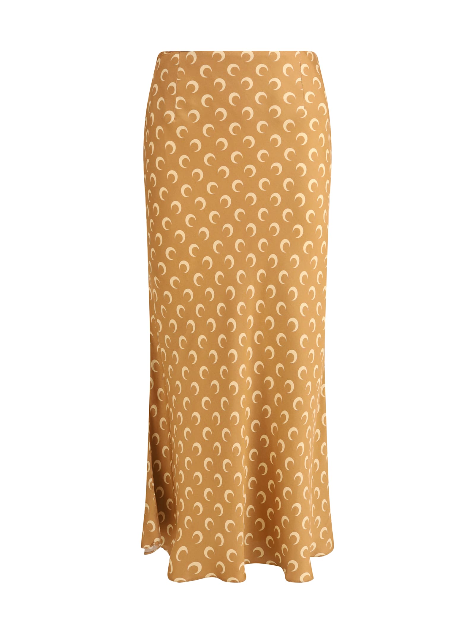 Marine Serre Moon Satin Midi Skirt
