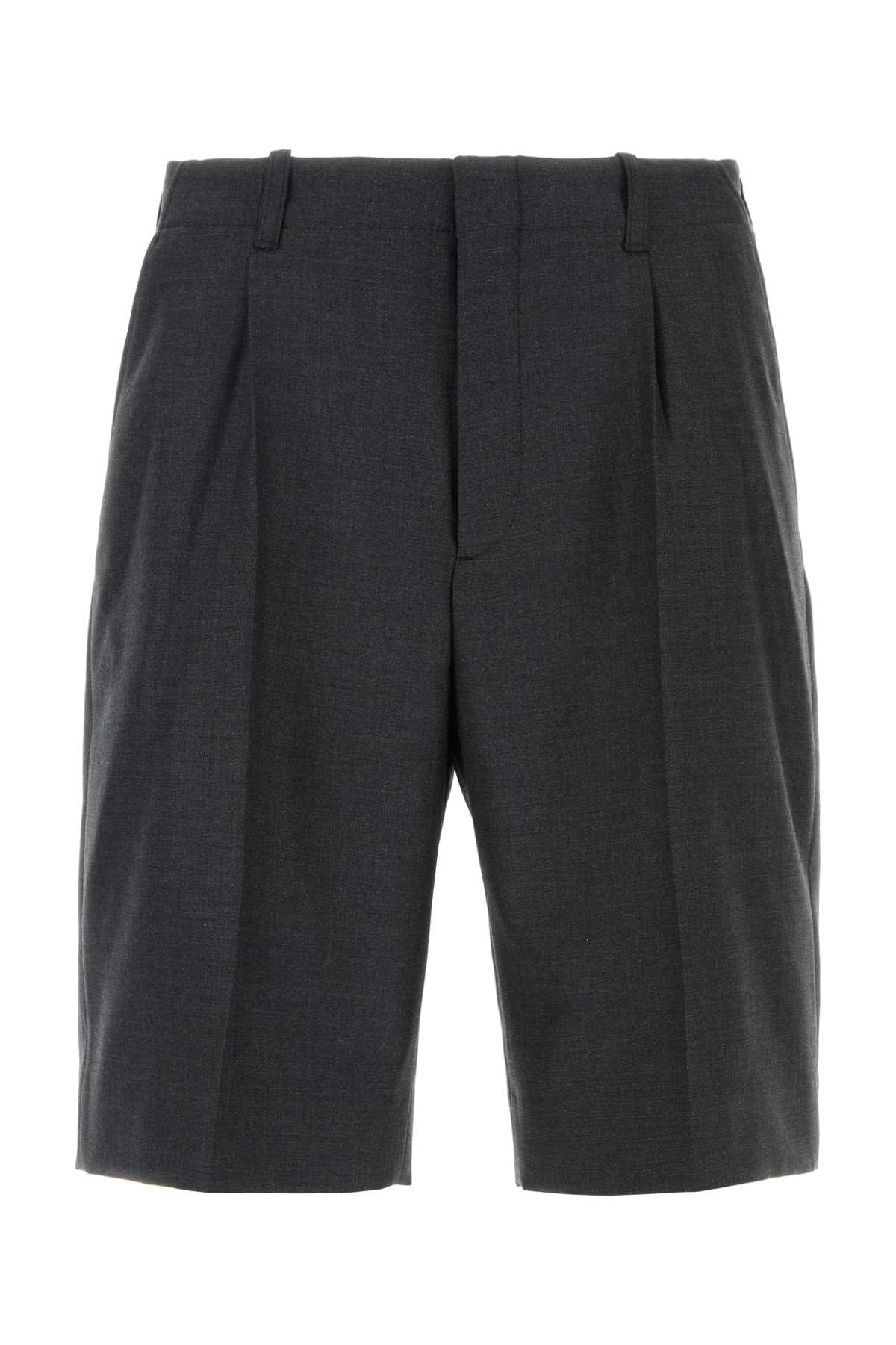 Our Legacy Charcoal Wool Borrowed Bermuda Shorts
