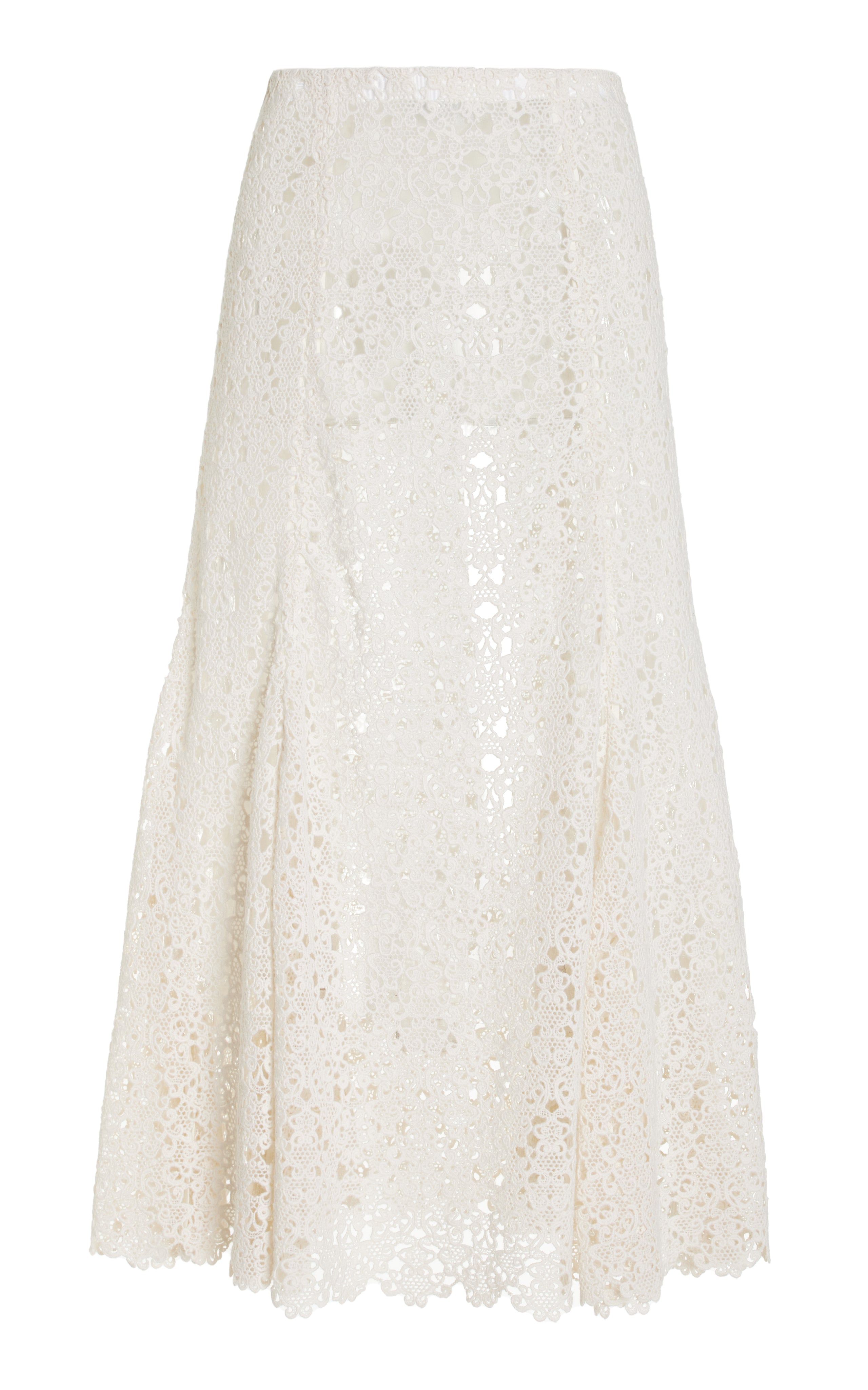Florence Skirt in Ivory Cashmere Lace